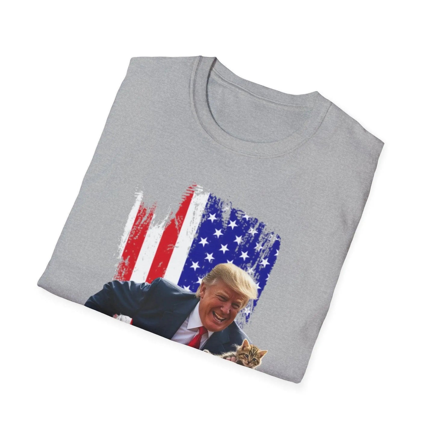 Trump Saving Our Cats Patriotic Tshirt - Galvaleos