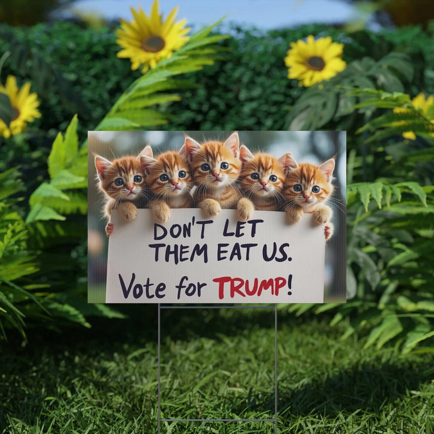 Yard Sign - Dont let them eat us. - Galvaleos