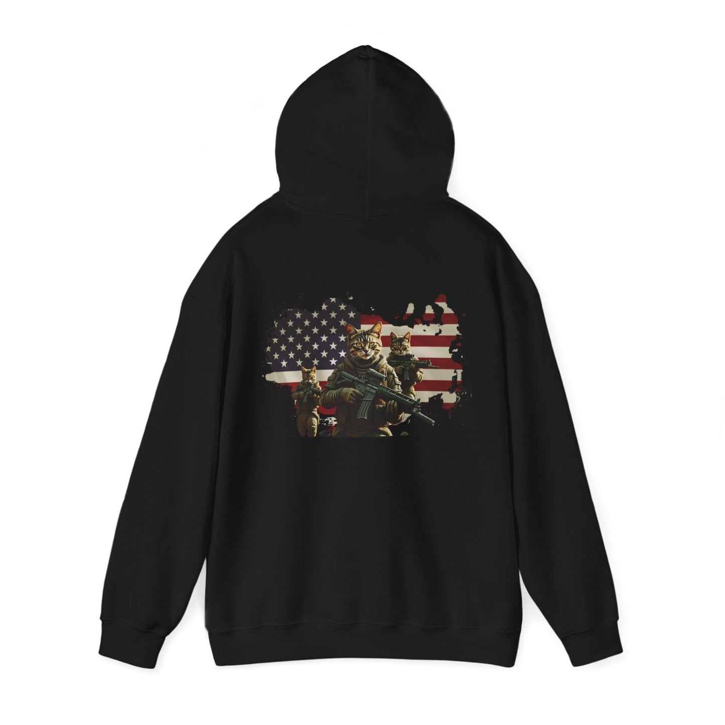 1776 Military Cats Hoodie, USA, Patriotic, American Independence Day Gift, Veterans Day Apparel - Galvaleos