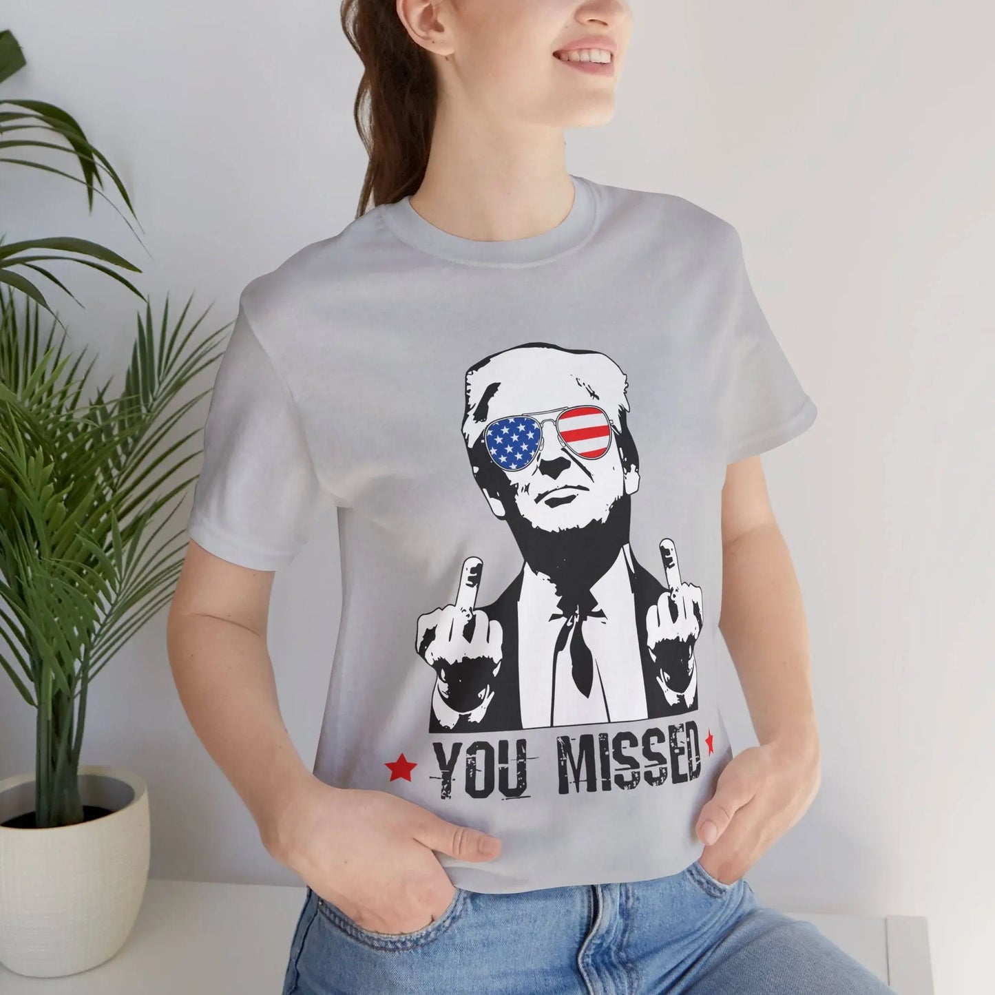 Trump MAGA You Missed, Bella and Canvas Tshirt - Galvaleos