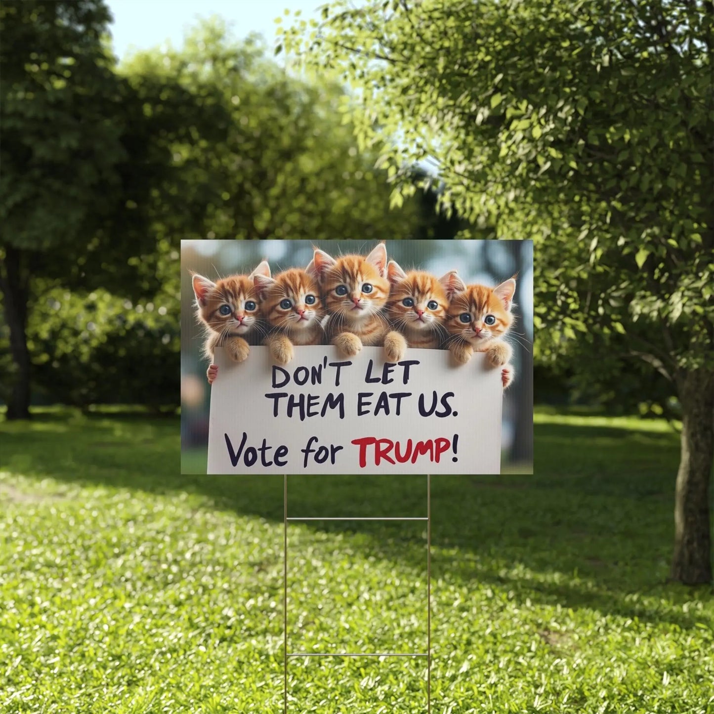 Yard Sign - Dont let them eat us. - Galvaleos