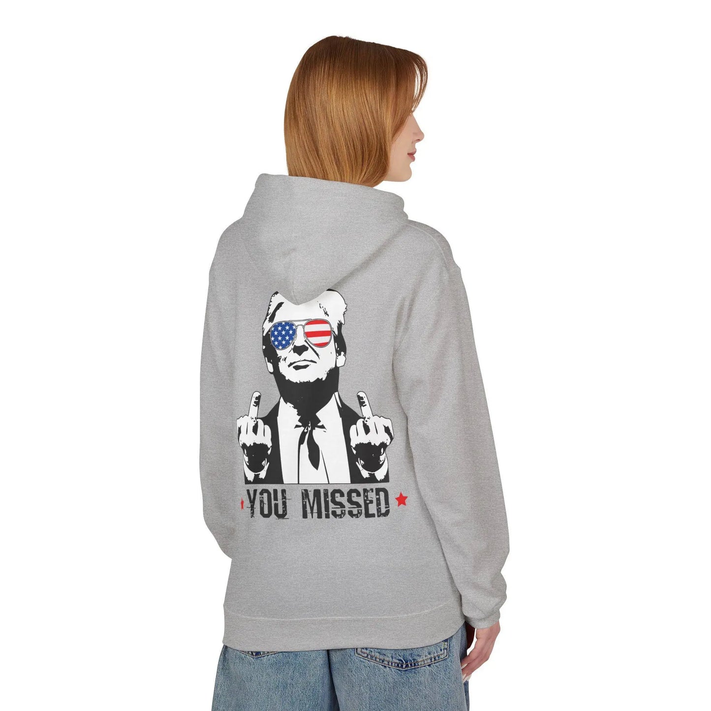 You Missed, Trump, Middle Fingers Hoodie - Galvaleos