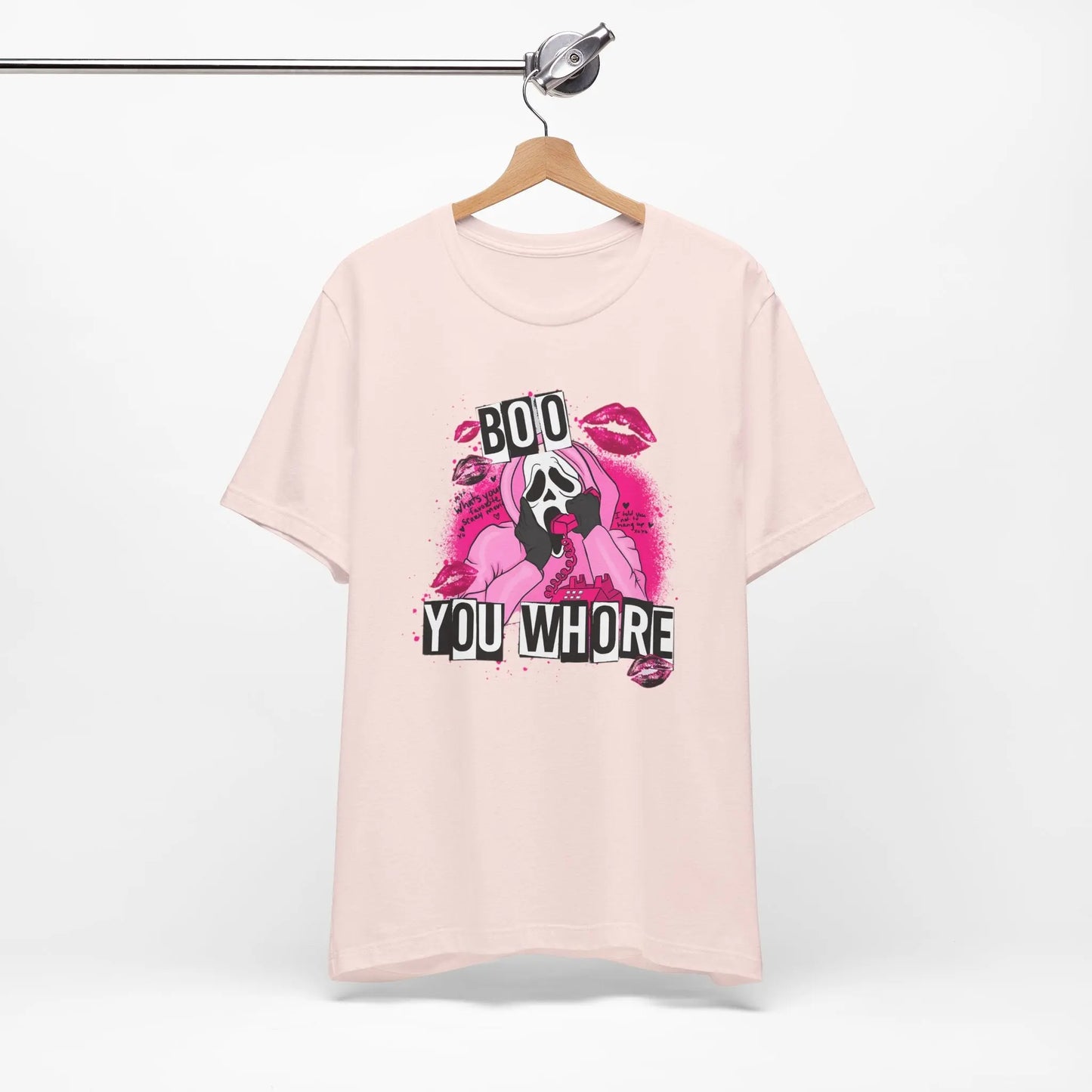 Funny Halloween Unisex Tee, Boo You Whore Shirt, Halloween Costume Top, Halloween Party Tee, Halloween Graphic Tee Printify