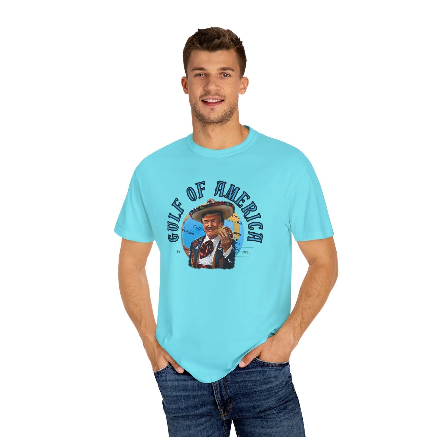 Gulf of America T-Shirt, Unisex Casual Tee, Vintage Graphic Shirt, Summer Beach Wear, Gift for Travelers, Coastal Vibes - Galvaleos