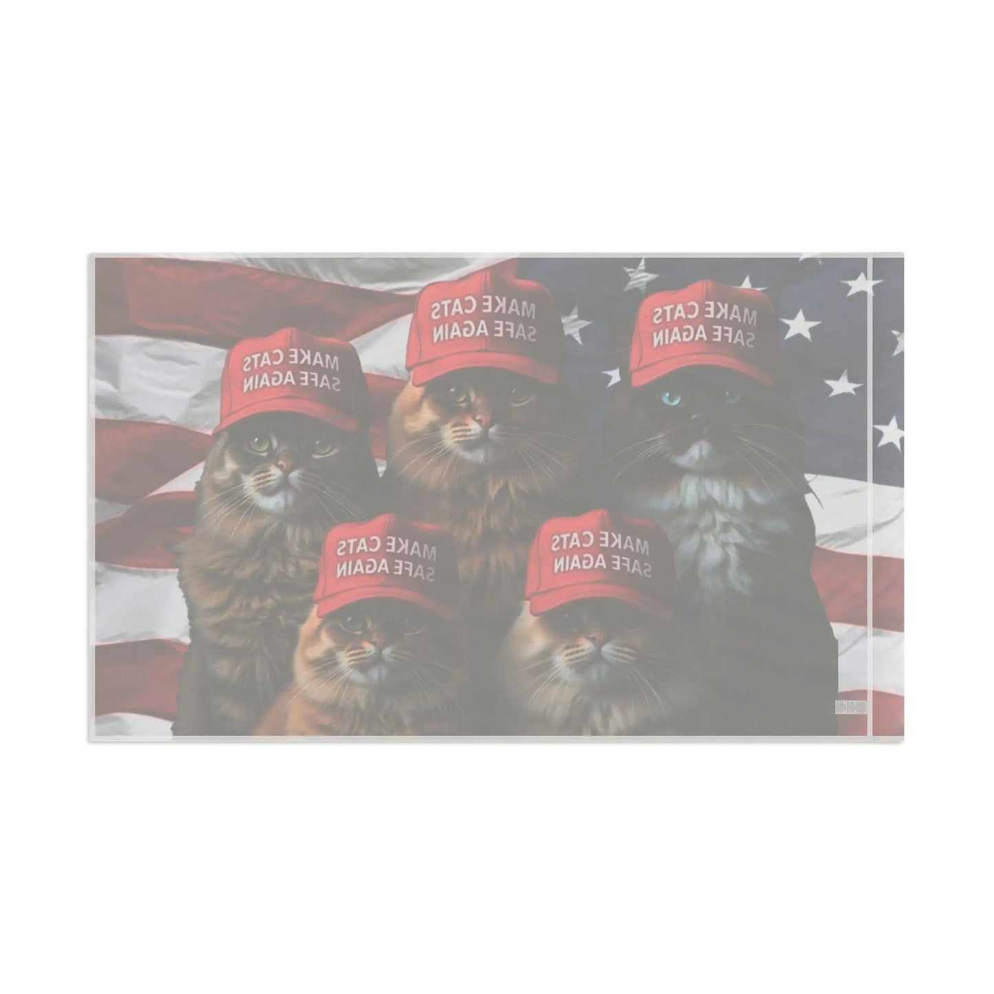Make Cats Safe Again American Flag, Cat Lover Gift, Patriotic Decor, USA Flag, Political Statement - Galvaleos