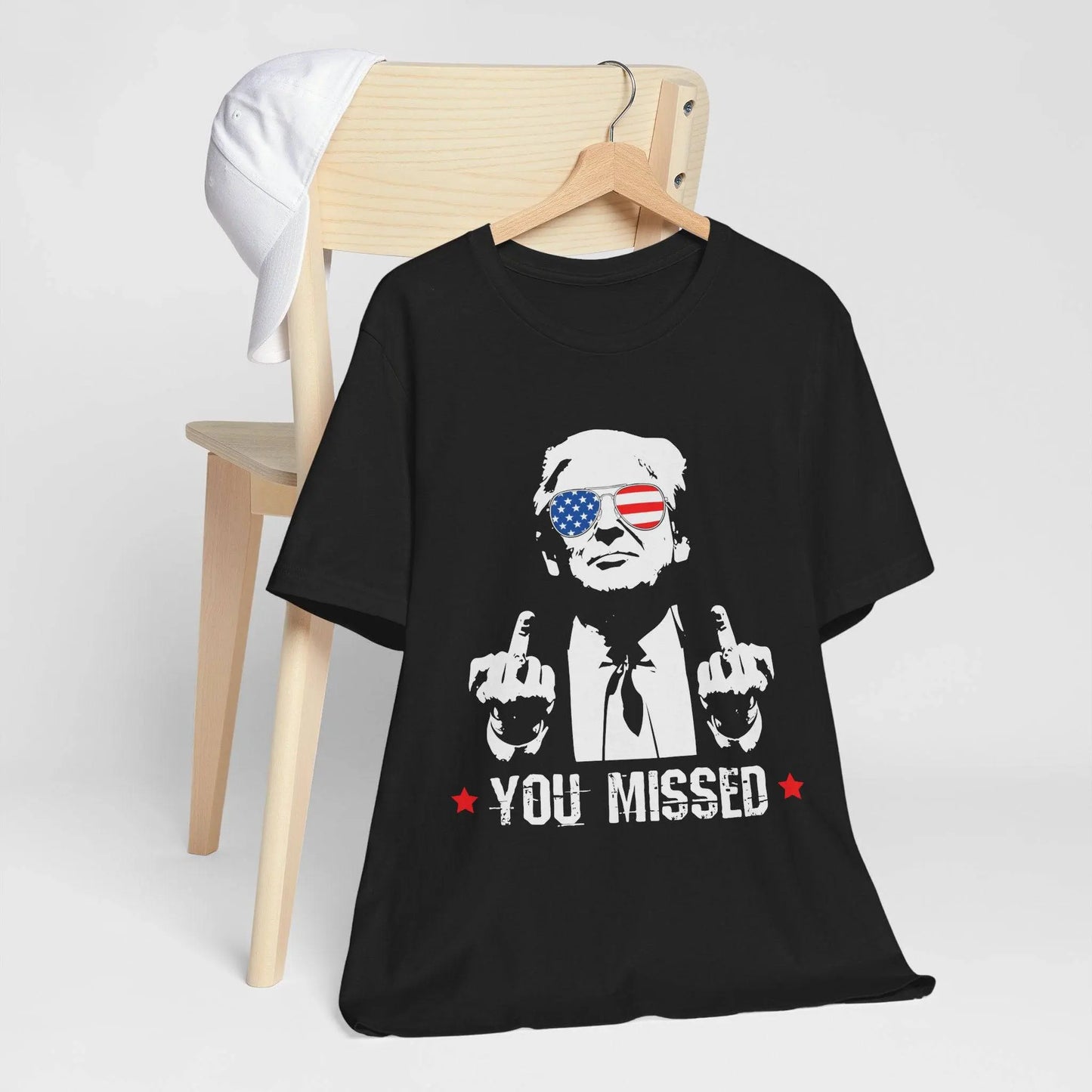 Trump MAGA You Missed, Bella and Canvas Tshirt - Galvaleos