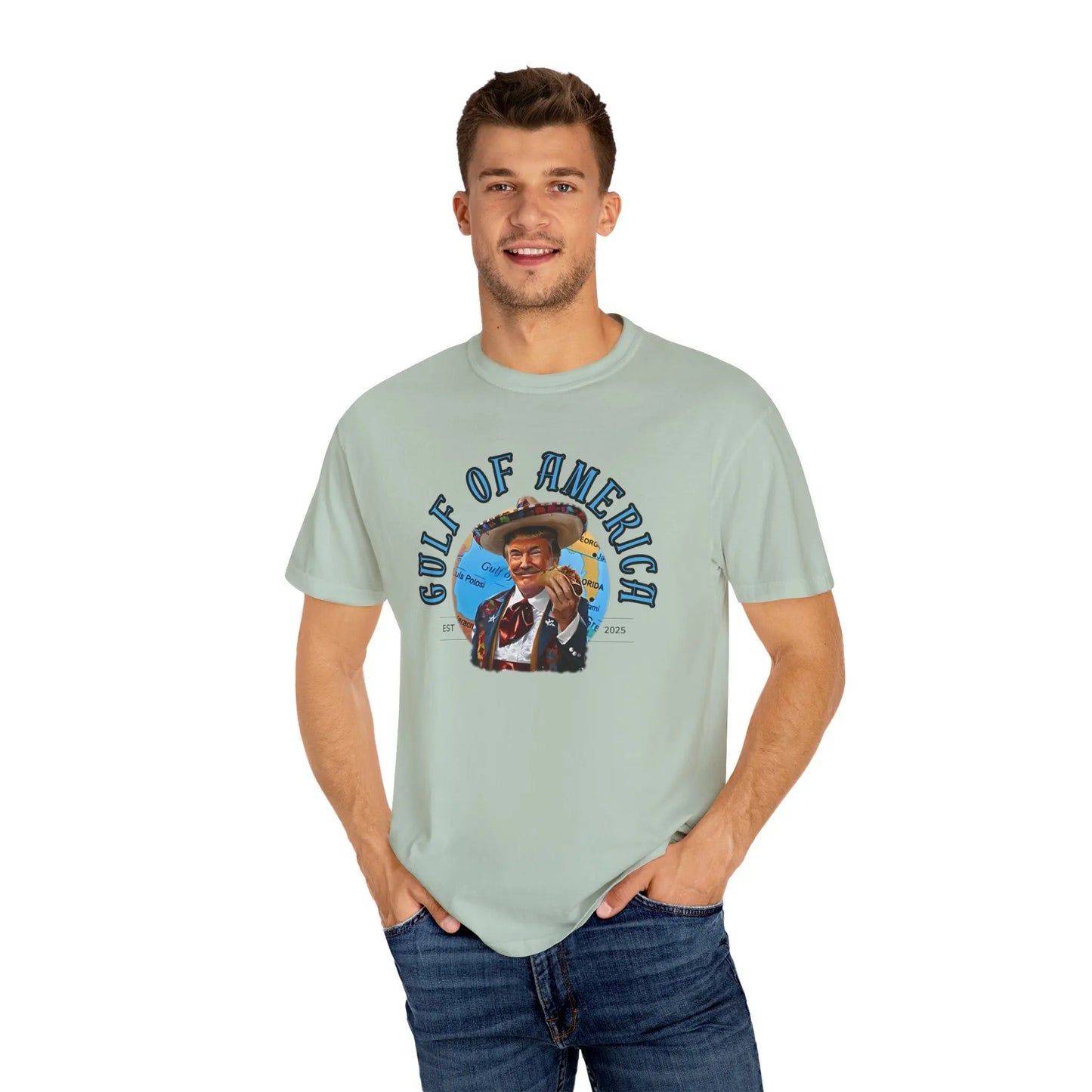 Gulf of America T-Shirt, Unisex Casual Tee, Vintage Graphic Shirt, Summer Beach Wear, Gift for Travelers, Coastal Vibes - Galvaleos