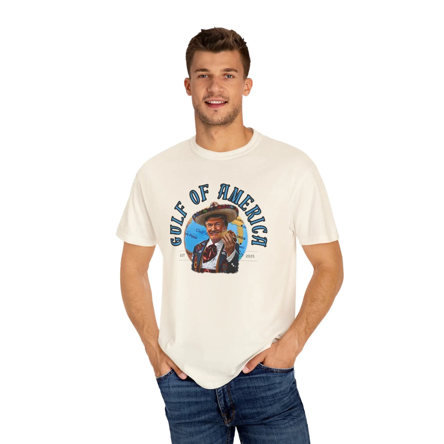 Gulf of America T-Shirt, Unisex Casual Tee, Vintage Graphic Shirt, Summer Beach Wear, Gift for Travelers, Coastal Vibes - Galvaleos