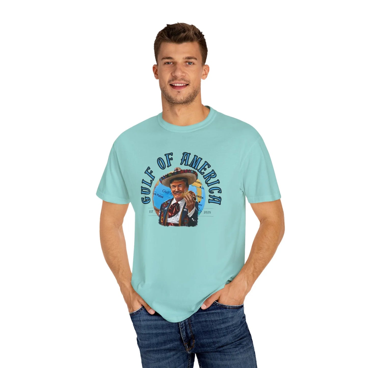 Gulf of America T-Shirt, Unisex Casual Tee, Vintage Graphic Shirt, Summer Beach Wear, Gift for Travelers, Coastal Vibes - Galvaleos
