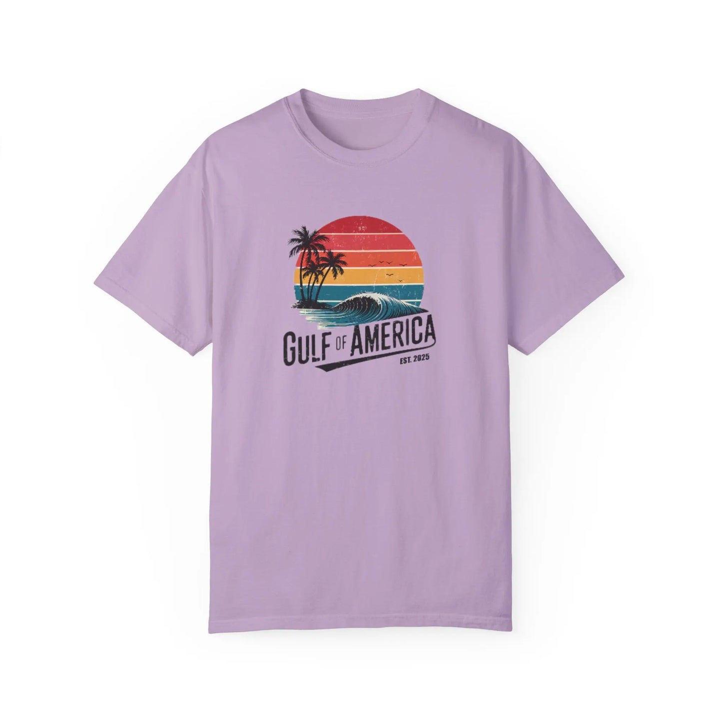 Gulf of America Garment-Dyed T-shirt, Beach Vibes Tee, Summer Apparel, Travel Shirt, Vacation Gift, Unisex Style - Galvaleos