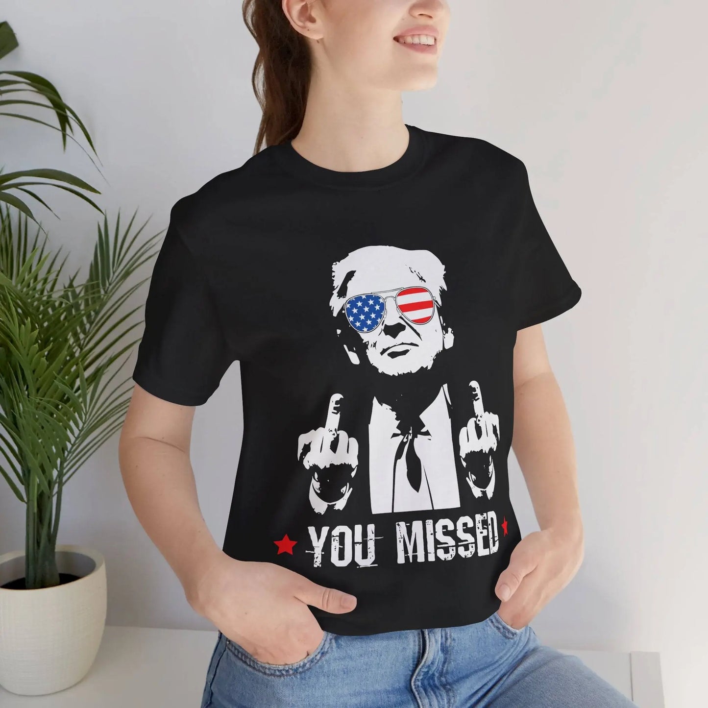 Trump MAGA You Missed, Bella and Canvas Tshirt - Galvaleos