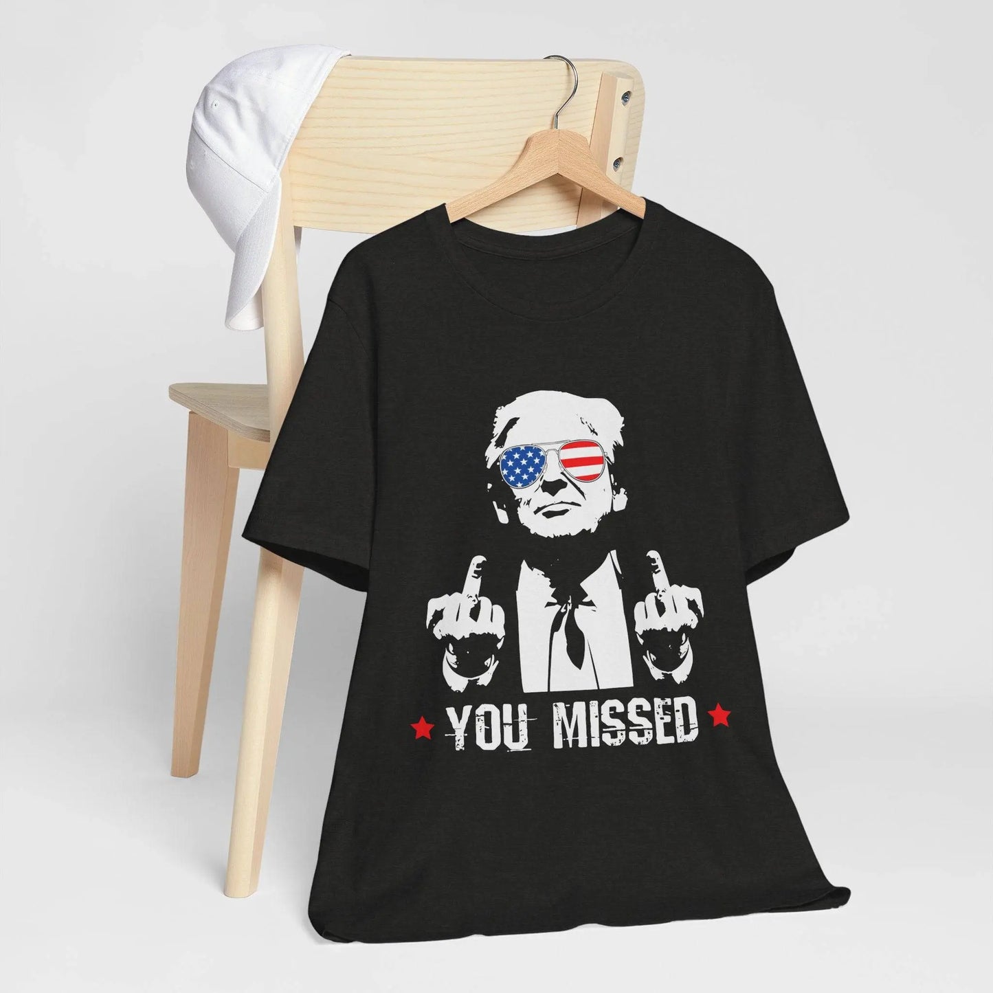 Trump MAGA You Missed, Bella and Canvas Tshirt - Galvaleos
