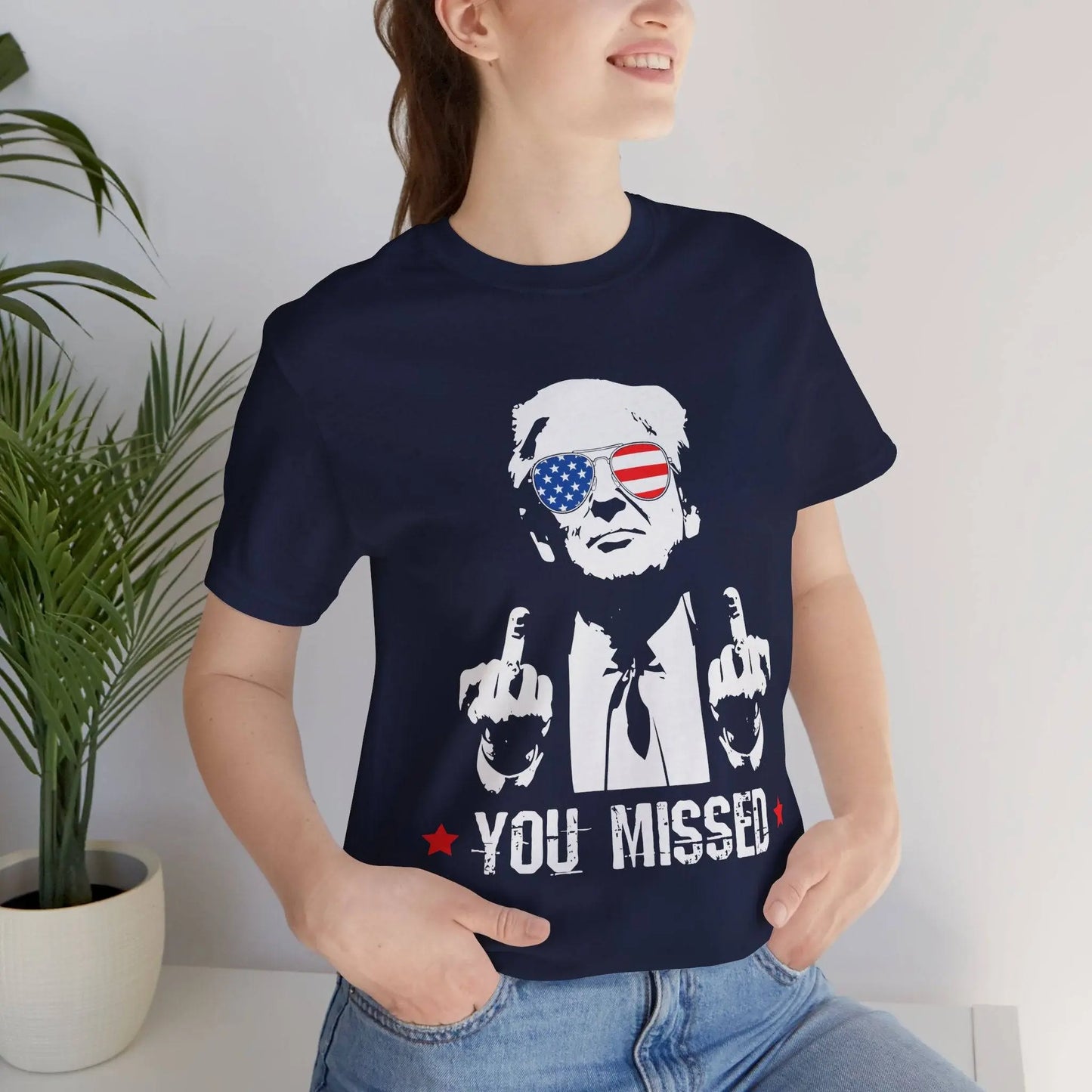 Trump MAGA You Missed, Bella and Canvas Tshirt - Galvaleos