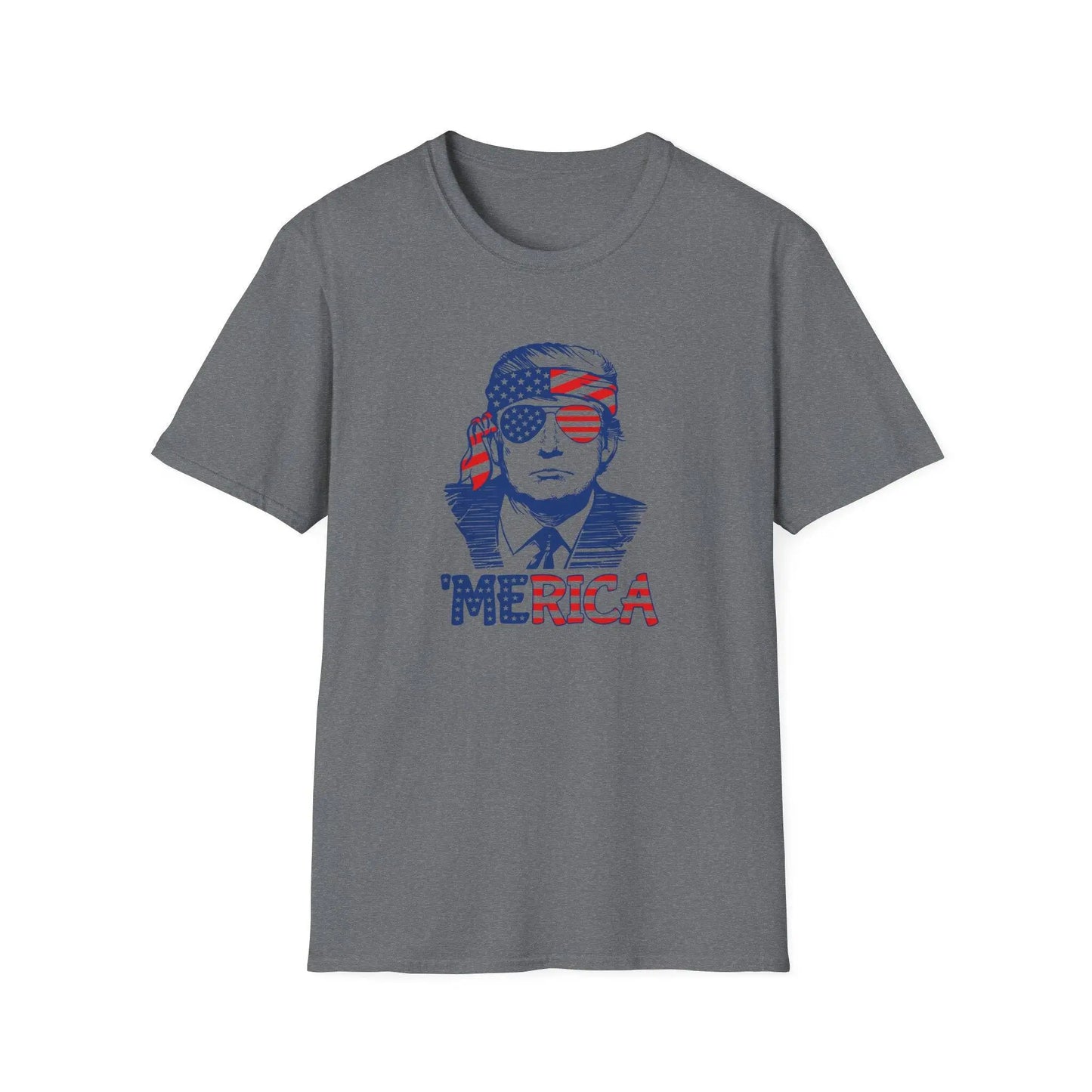 Trump 'Merica SoftStyle T-Shirt - Galvaleos