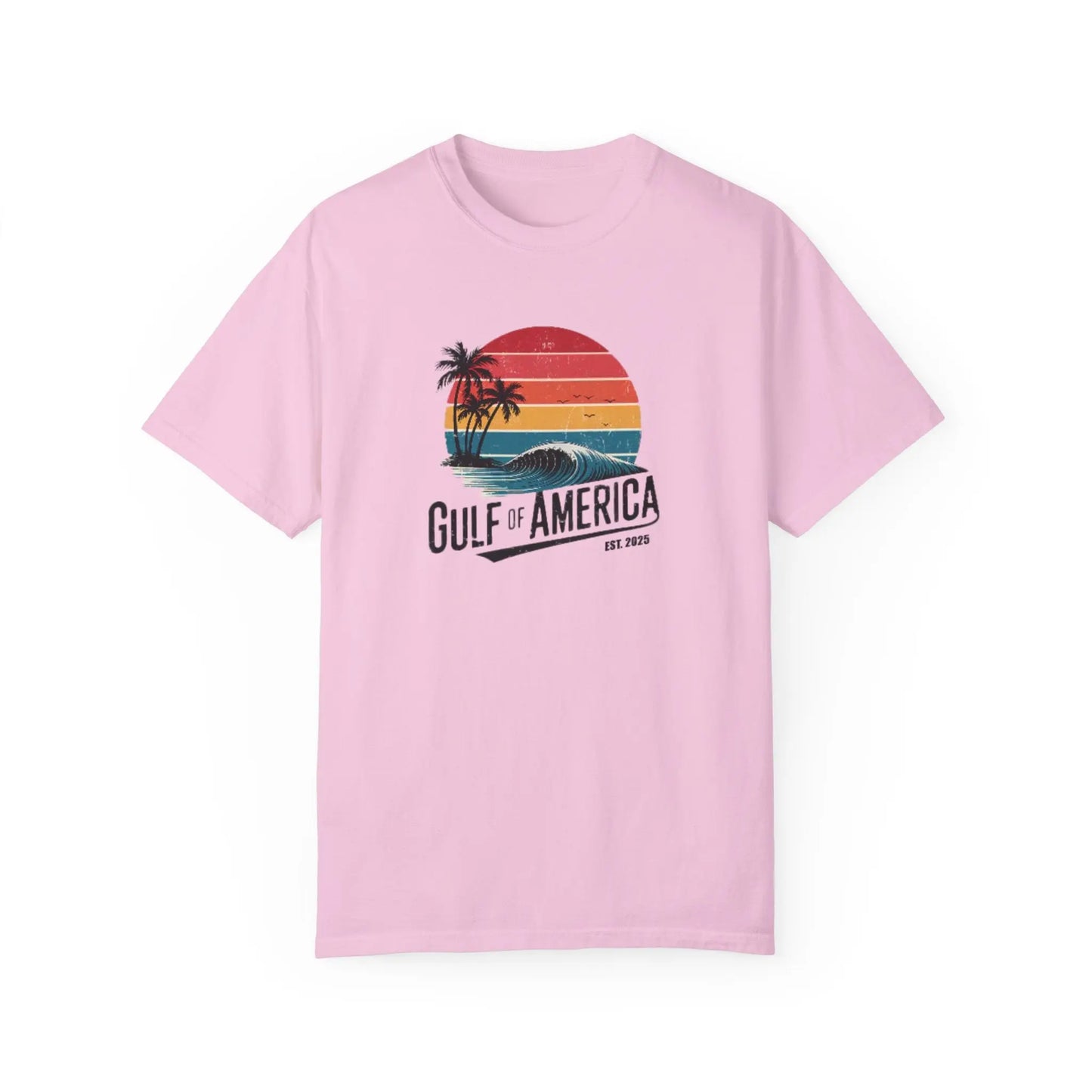 Gulf of America Garment-Dyed T-shirt, Beach Vibes Tee, Summer Apparel, Travel Shirt, Vacation Gift, Unisex Style - Galvaleos