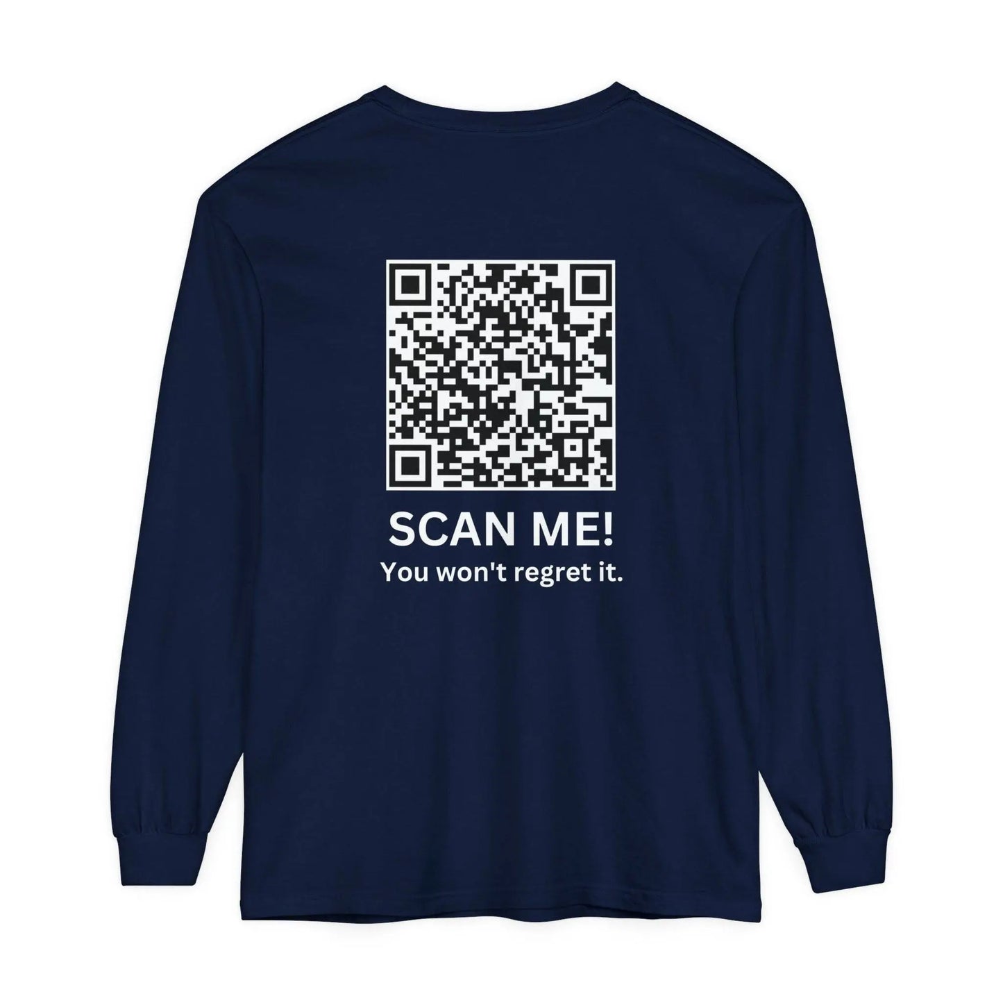 Trump YMCA Dance QR Code Long Sleeve Tshirt, Funny Comfort Colors Tee, Unisex Long Sleeve Shirt - Galvaleos