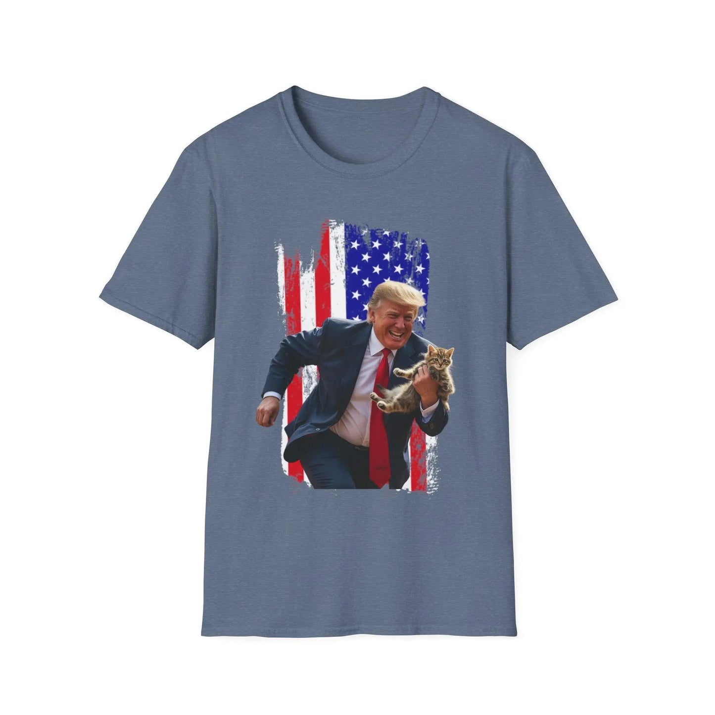 Trump Saving Our Cats Patriotic Tshirt - Galvaleos