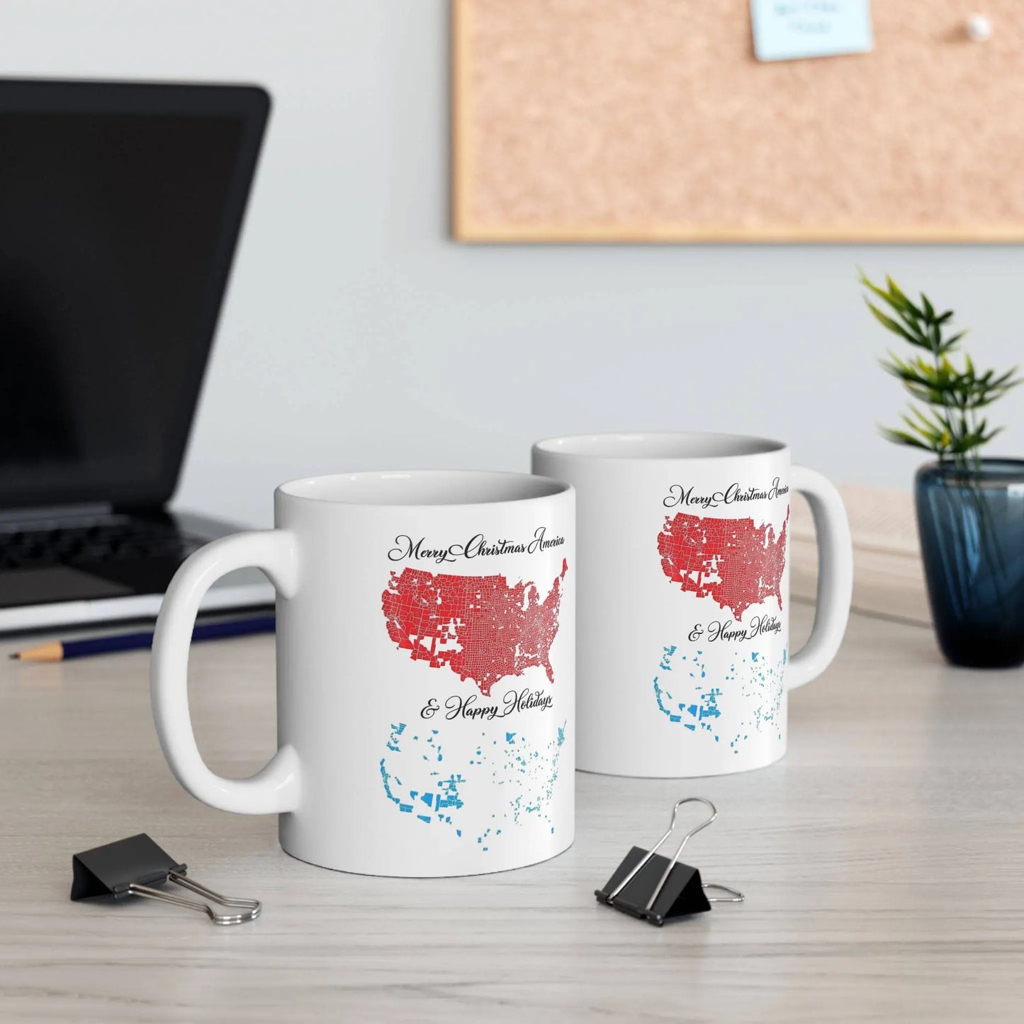 Merry Christmas & Hoppy Holidays Mug - Galvaleos