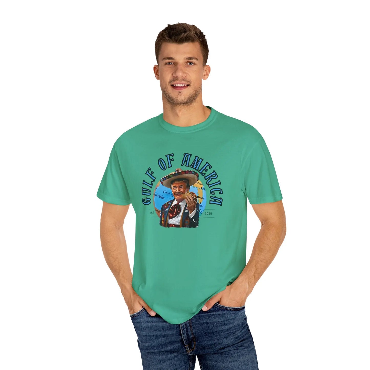 Gulf of America T-Shirt, Unisex Casual Tee, Vintage Graphic Shirt, Summer Beach Wear, Gift for Travelers, Coastal Vibes - Galvaleos