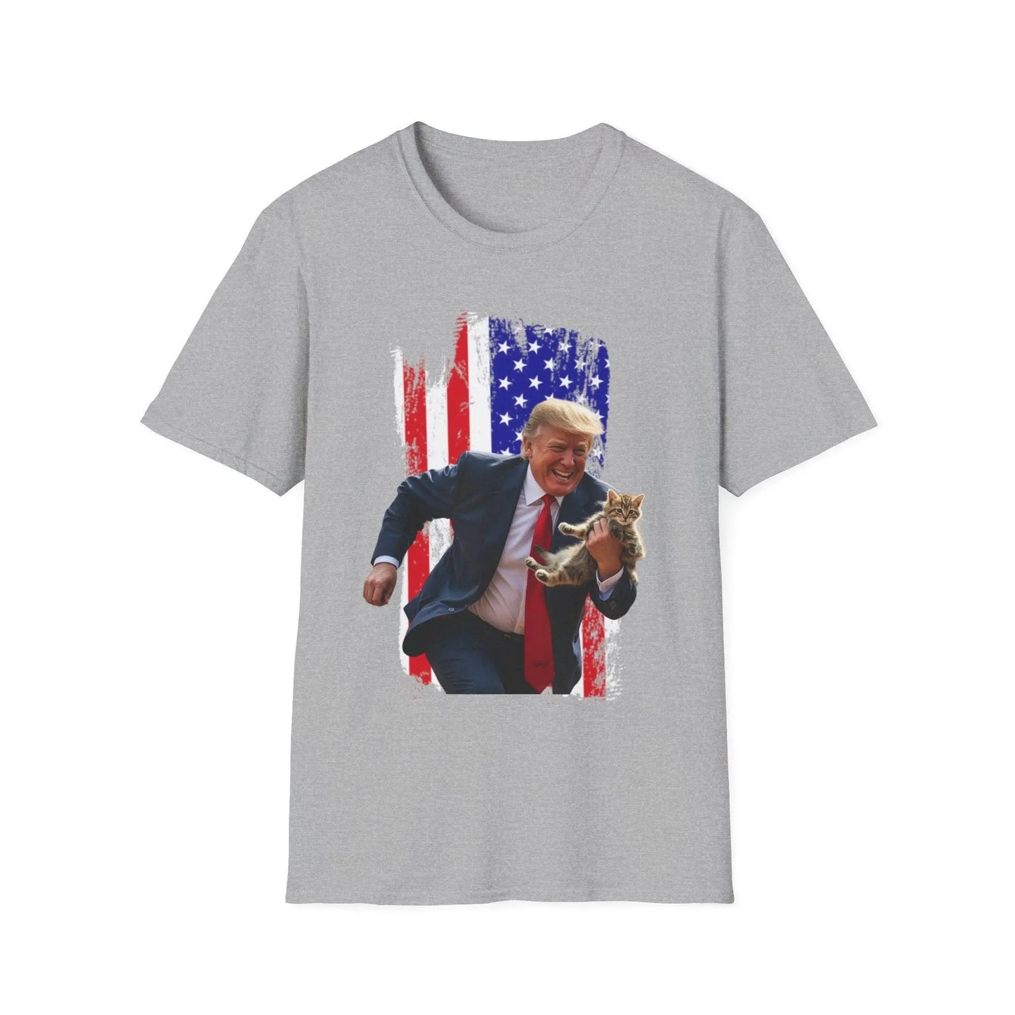Trump Saving Our Cats Patriotic Tshirt - Galvaleos