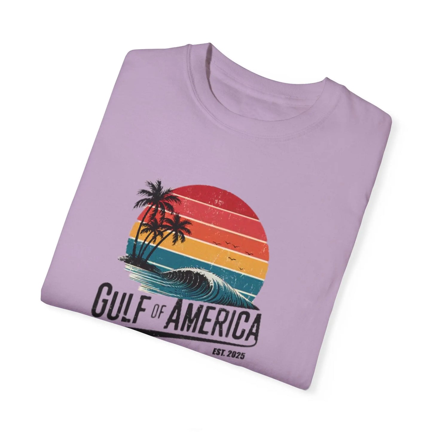 Gulf of America Garment-Dyed T-shirt, Beach Vibes Tee, Summer Apparel, Travel Shirt, Vacation Gift, Unisex Style - Galvaleos