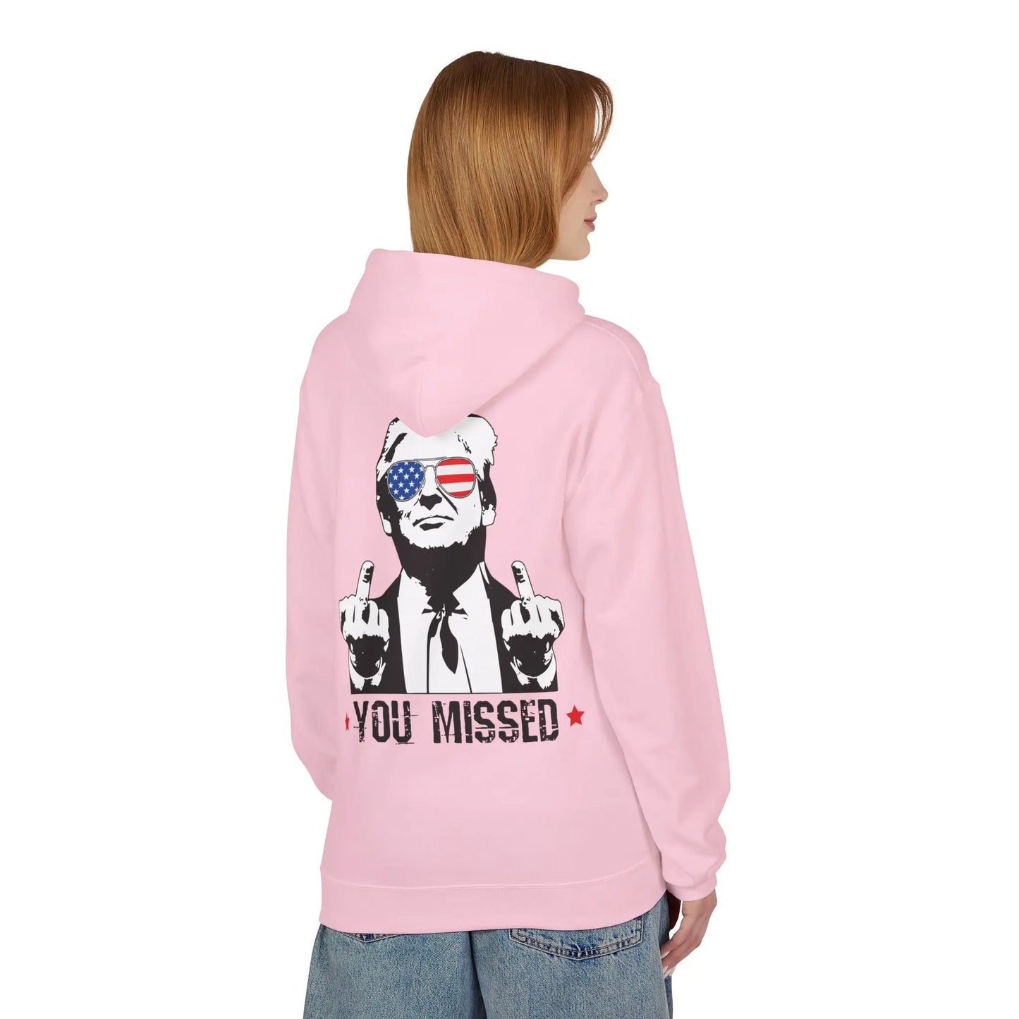 You Missed, Trump, Middle Fingers Hoodie - Galvaleos