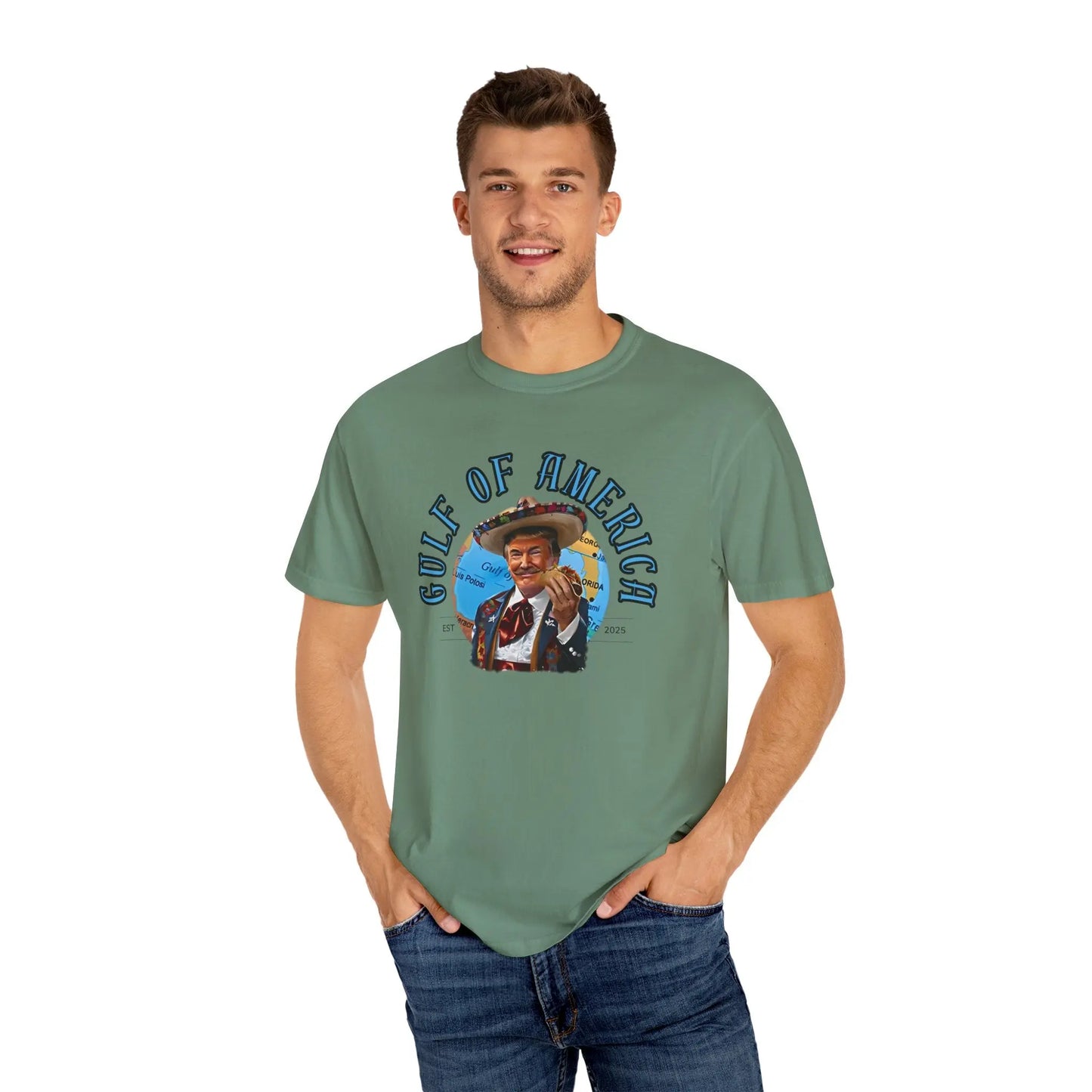 Gulf of America T-Shirt, Unisex Casual Tee, Vintage Graphic Shirt, Summer Beach Wear, Gift for Travelers, Coastal Vibes - Galvaleos