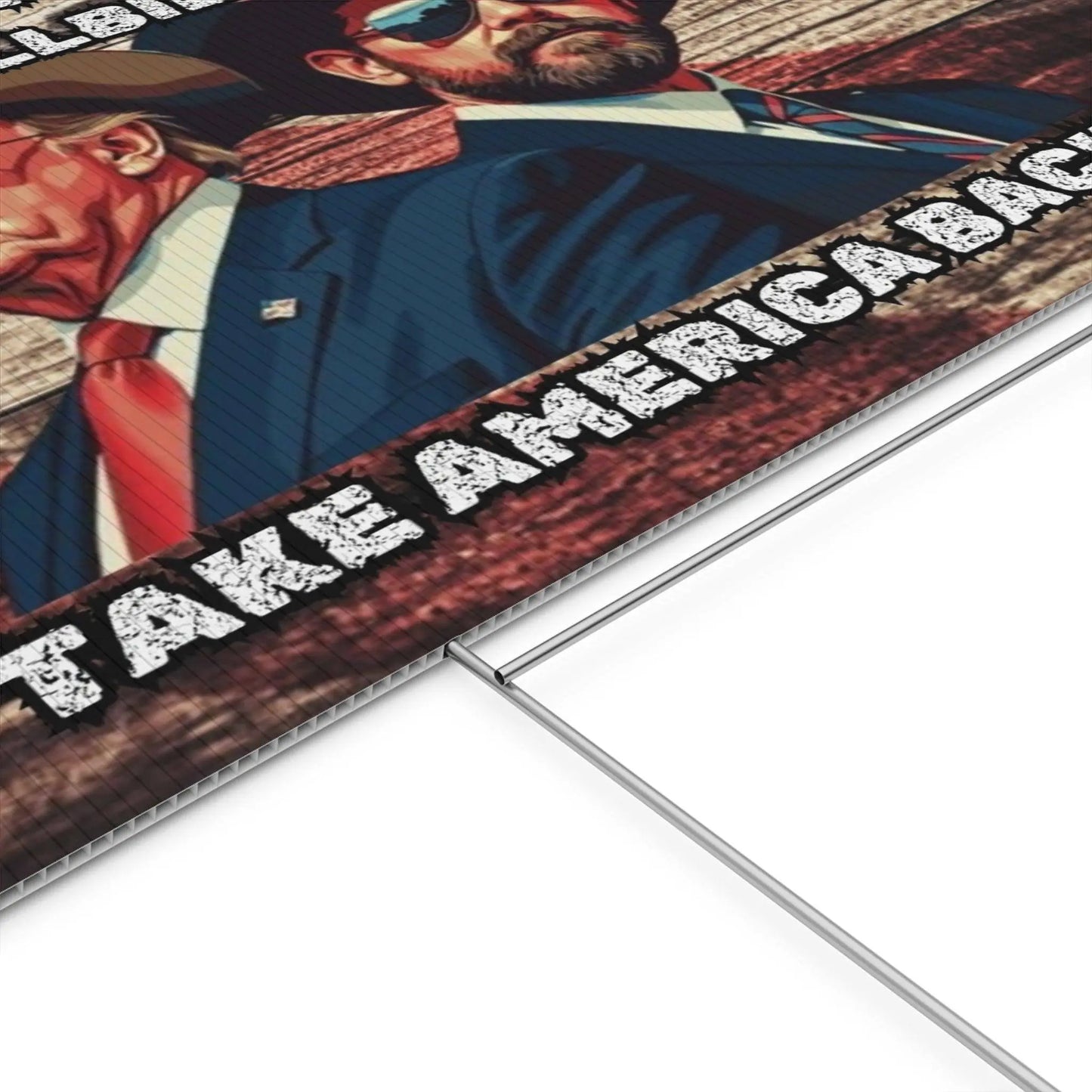 Trump Vance Yard Sign, Trump Vance 2024, Take America Back, Outlaw Hillbilly, Patriotic Sign, MAGA - Galvaleos