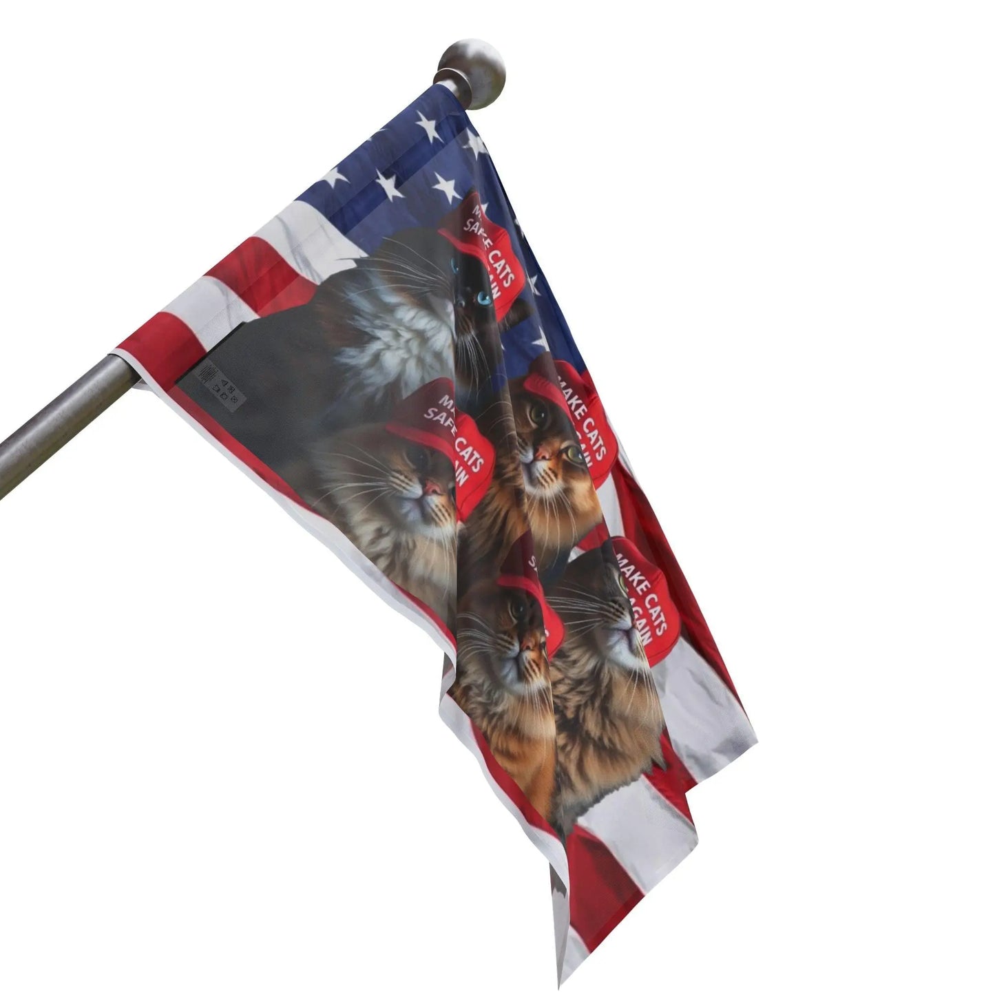 Make Cats Safe Again American Flag, Cat Lover Gift, Patriotic Decor, USA Flag, Political Statement - Galvaleos