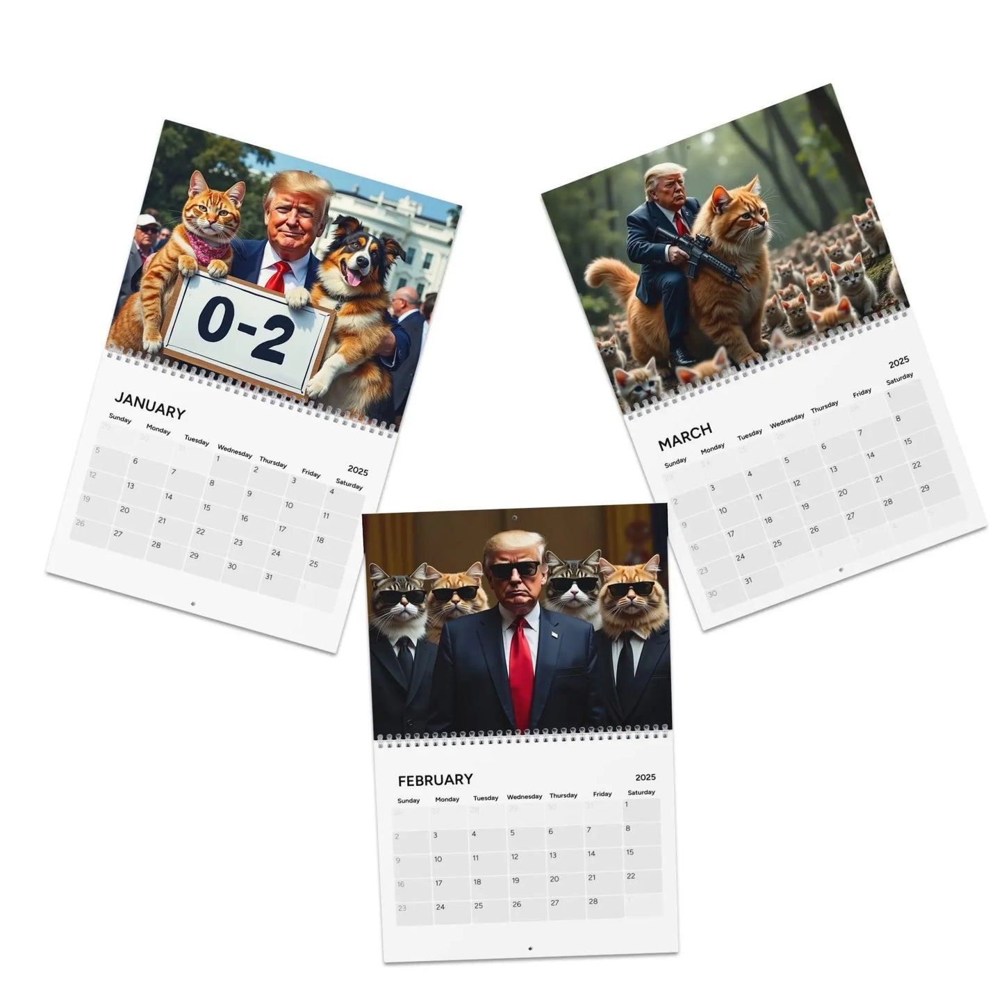 MAGA Trump Cat Calendar (2025) - Galvaleos