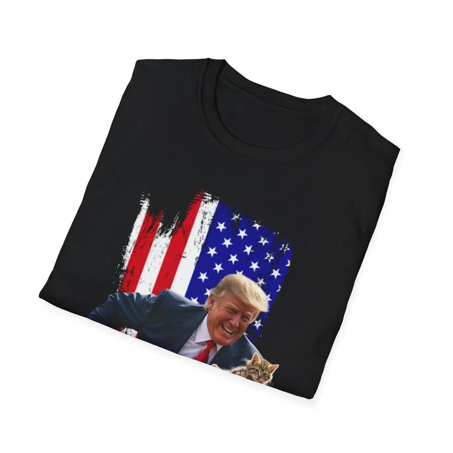 Trump Saving Our Cats Patriotic Tshirt - Galvaleos