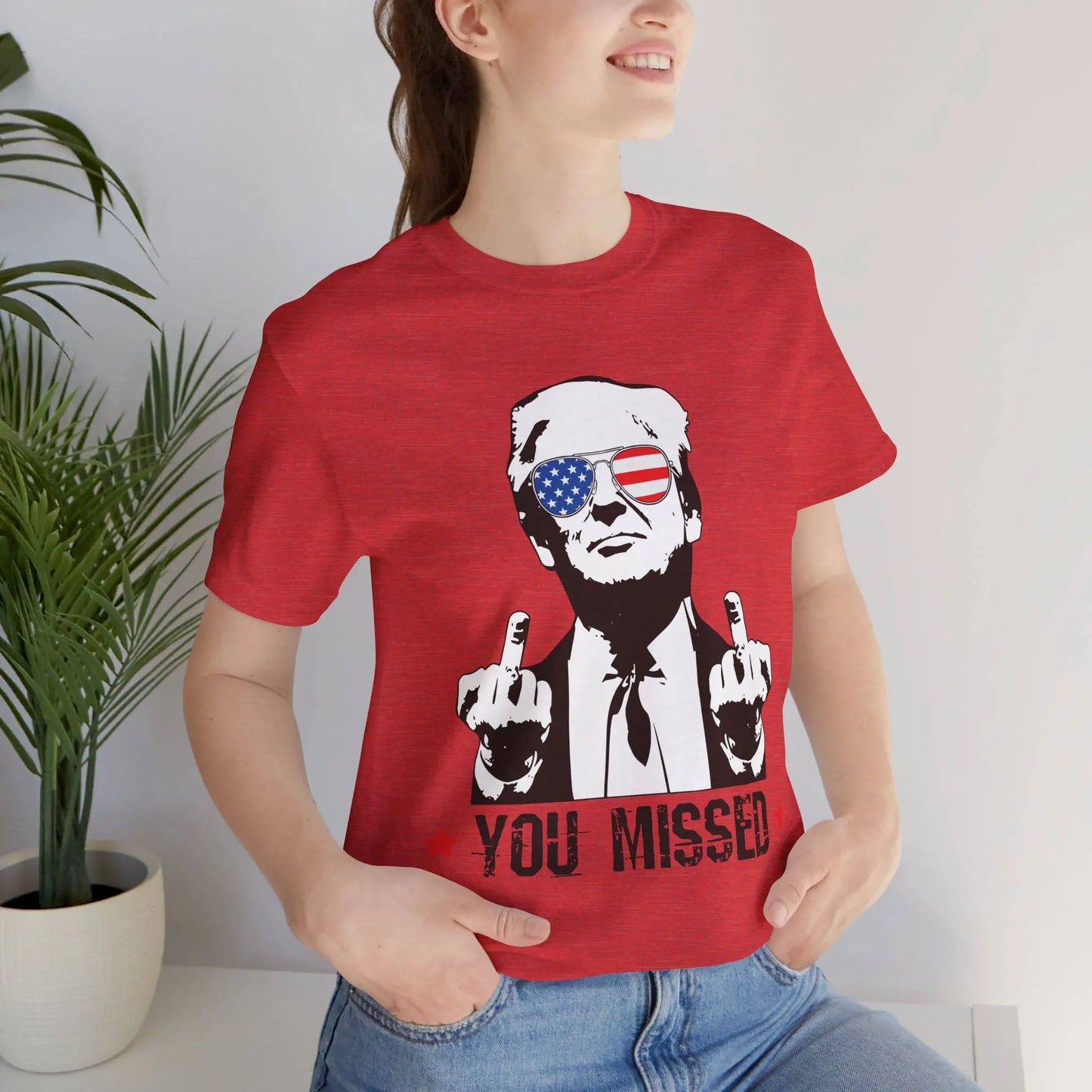 Trump MAGA You Missed, Bella and Canvas Tshirt - Galvaleos