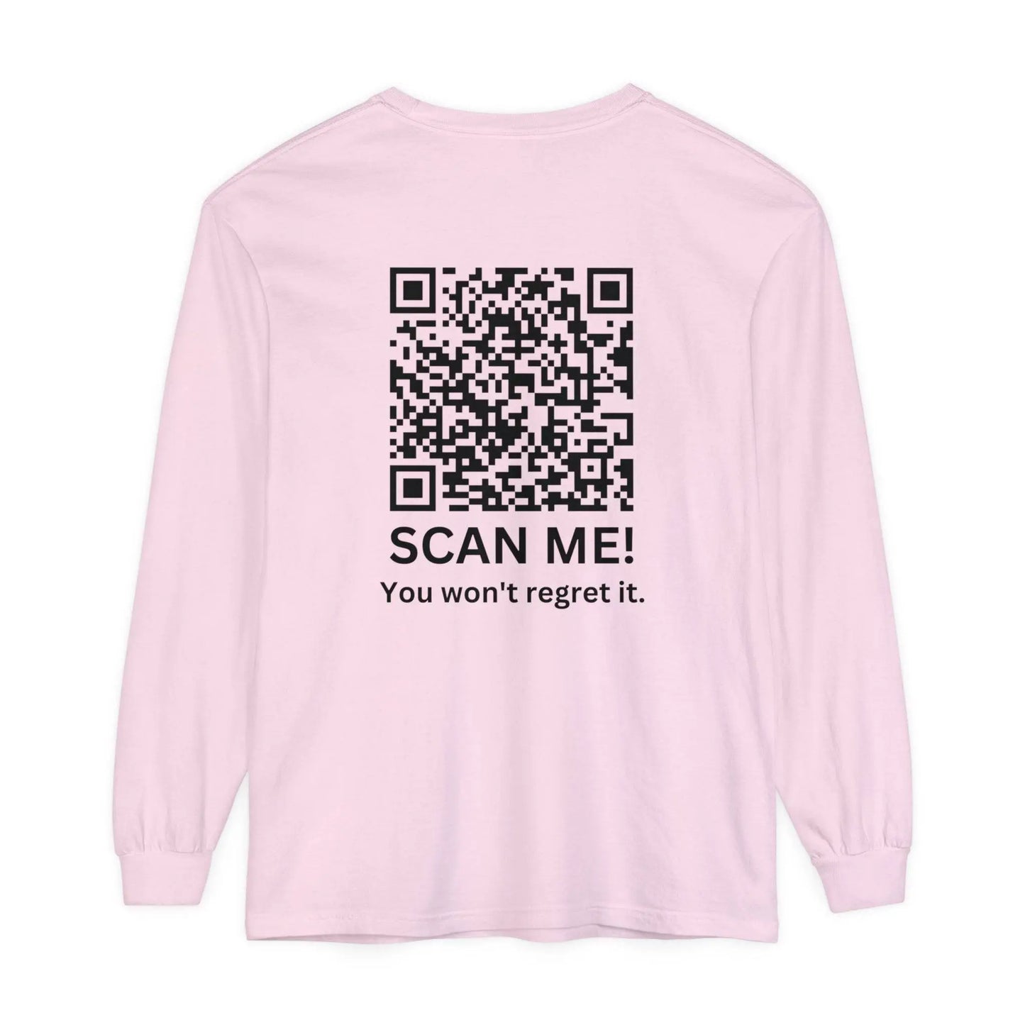 Trump YMCA Dance QR Code Long Sleeve Tshirt, Funny Comfort Colors Tee, Unisex Long Sleeve Shirt - Galvaleos