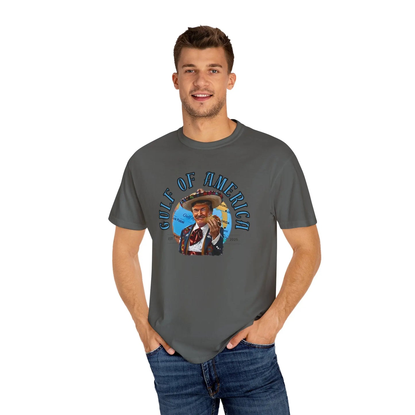 Gulf of America T-Shirt, Unisex Casual Tee, Vintage Graphic Shirt, Summer Beach Wear, Gift for Travelers, Coastal Vibes - Galvaleos