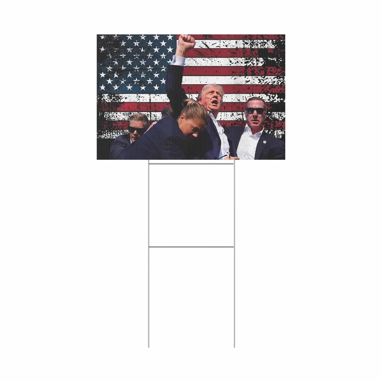 Yard Sign - MAGA Trump FIGHT - Galvaleos