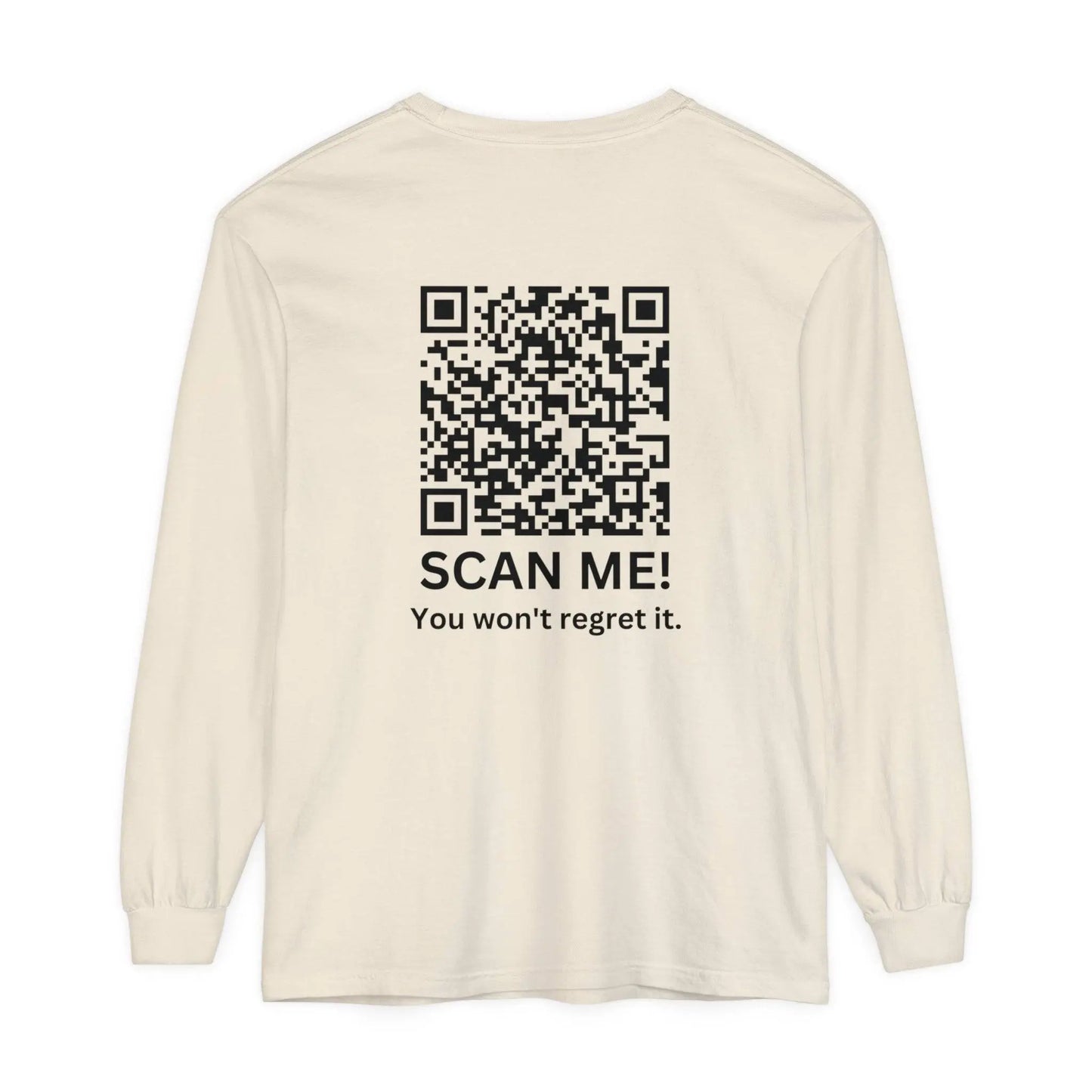 Trump YMCA Dance QR Code Long Sleeve Tshirt, Funny Comfort Colors Tee, Unisex Long Sleeve Shirt - Galvaleos