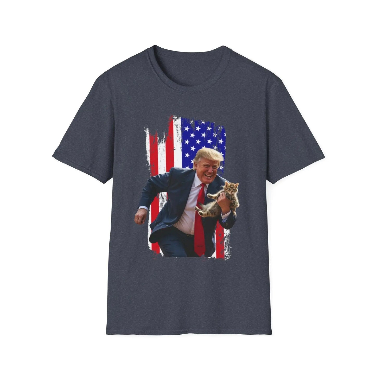 Trump Saving Our Cats Patriotic Tshirt - Galvaleos