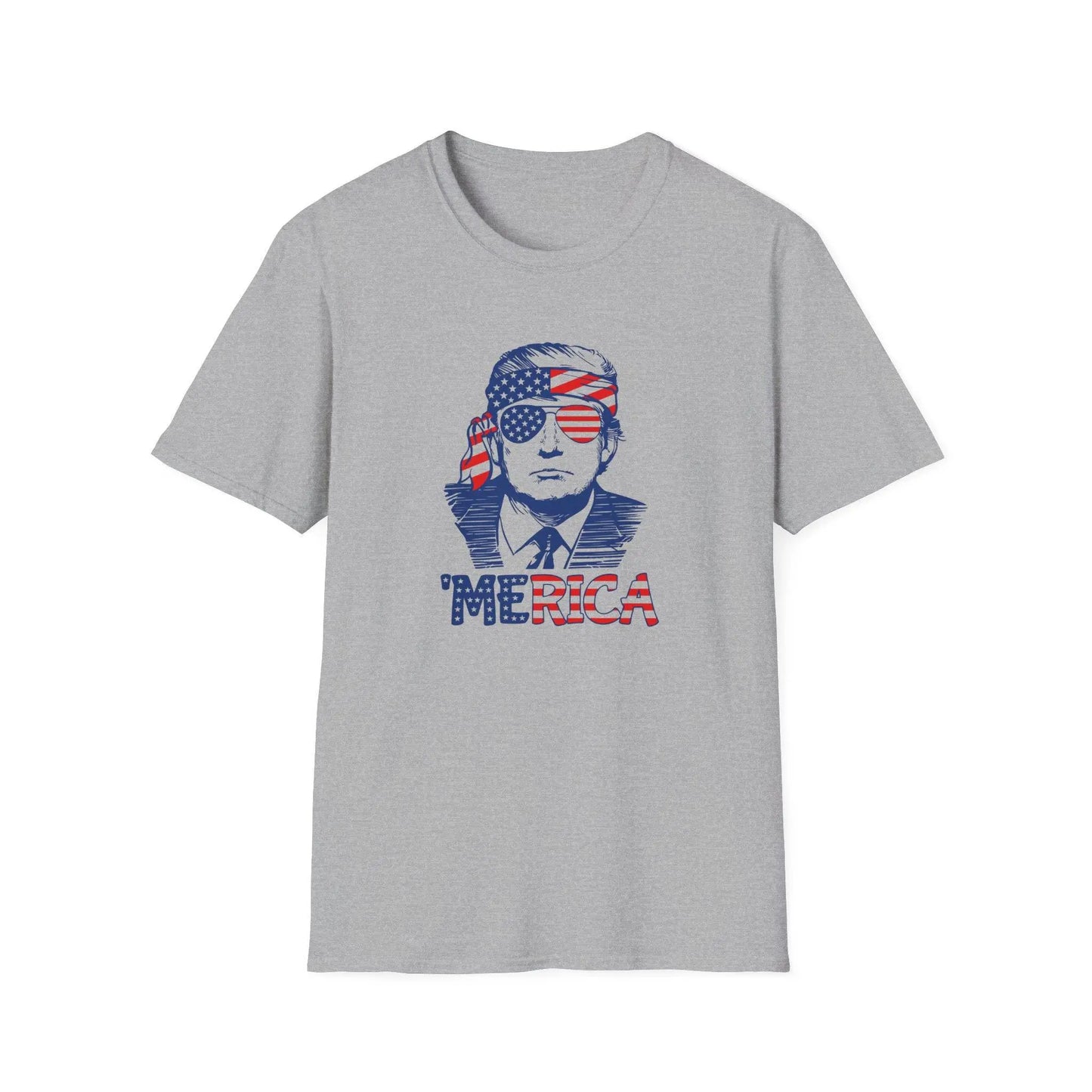 Trump 'Merica SoftStyle T-Shirt - Galvaleos