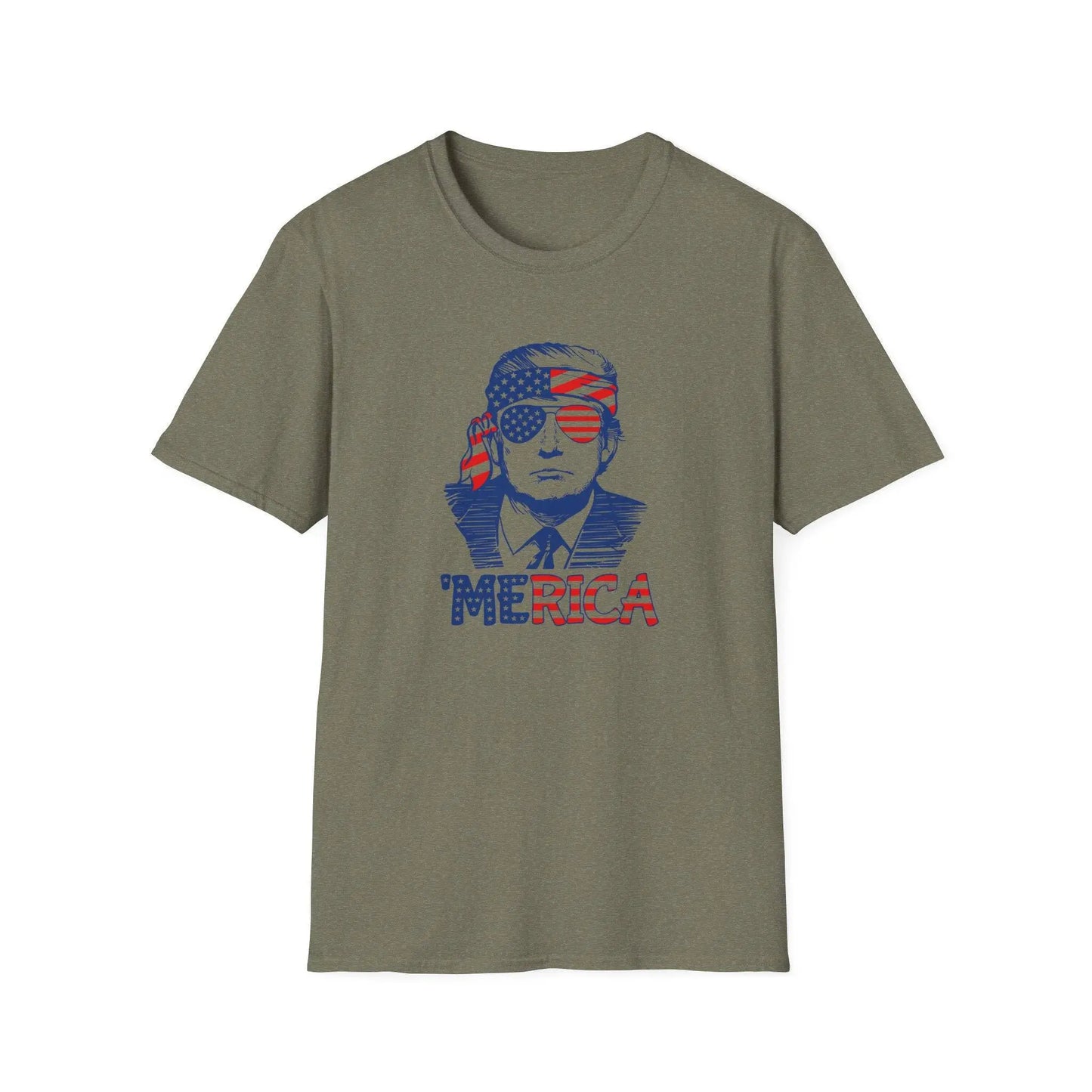 Trump 'Merica SoftStyle T-Shirt - Galvaleos