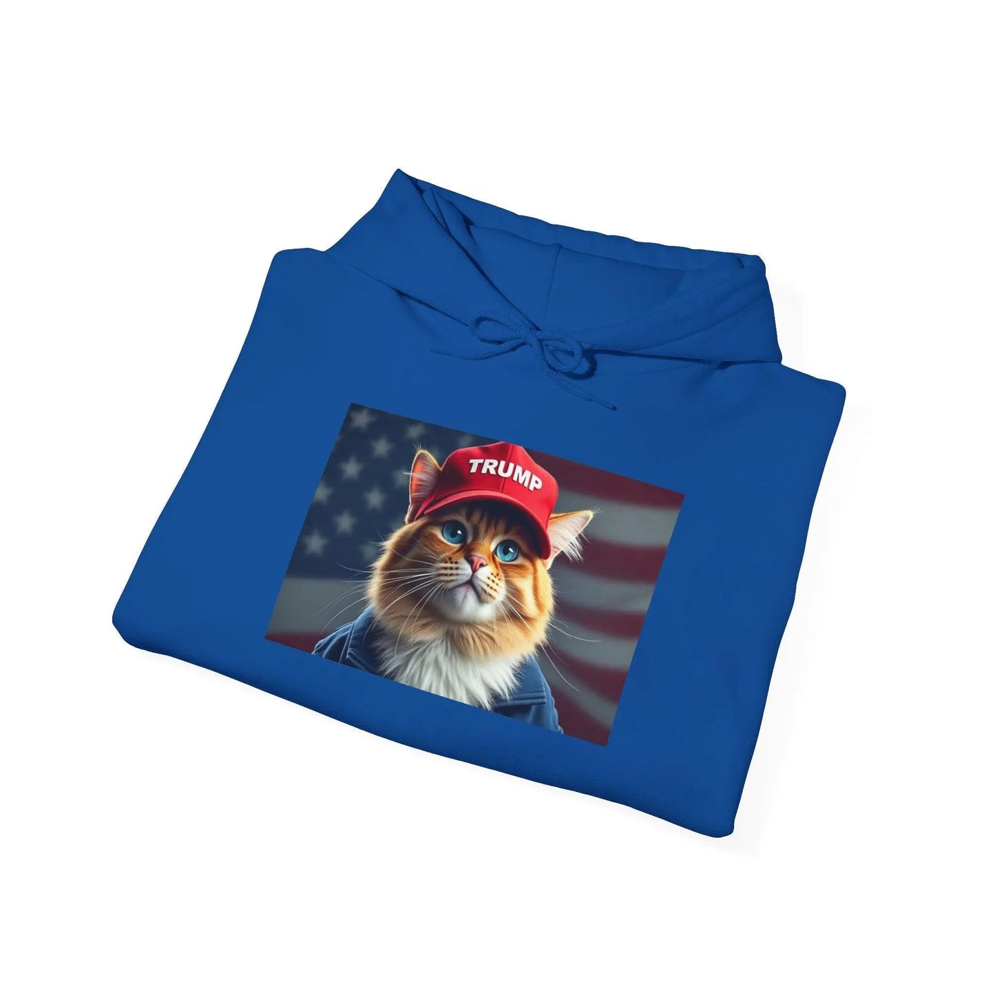 MAGA Cat Trump Hat Unisex Heavy Blend™ Hooded Sweatshirt - Galvaleos