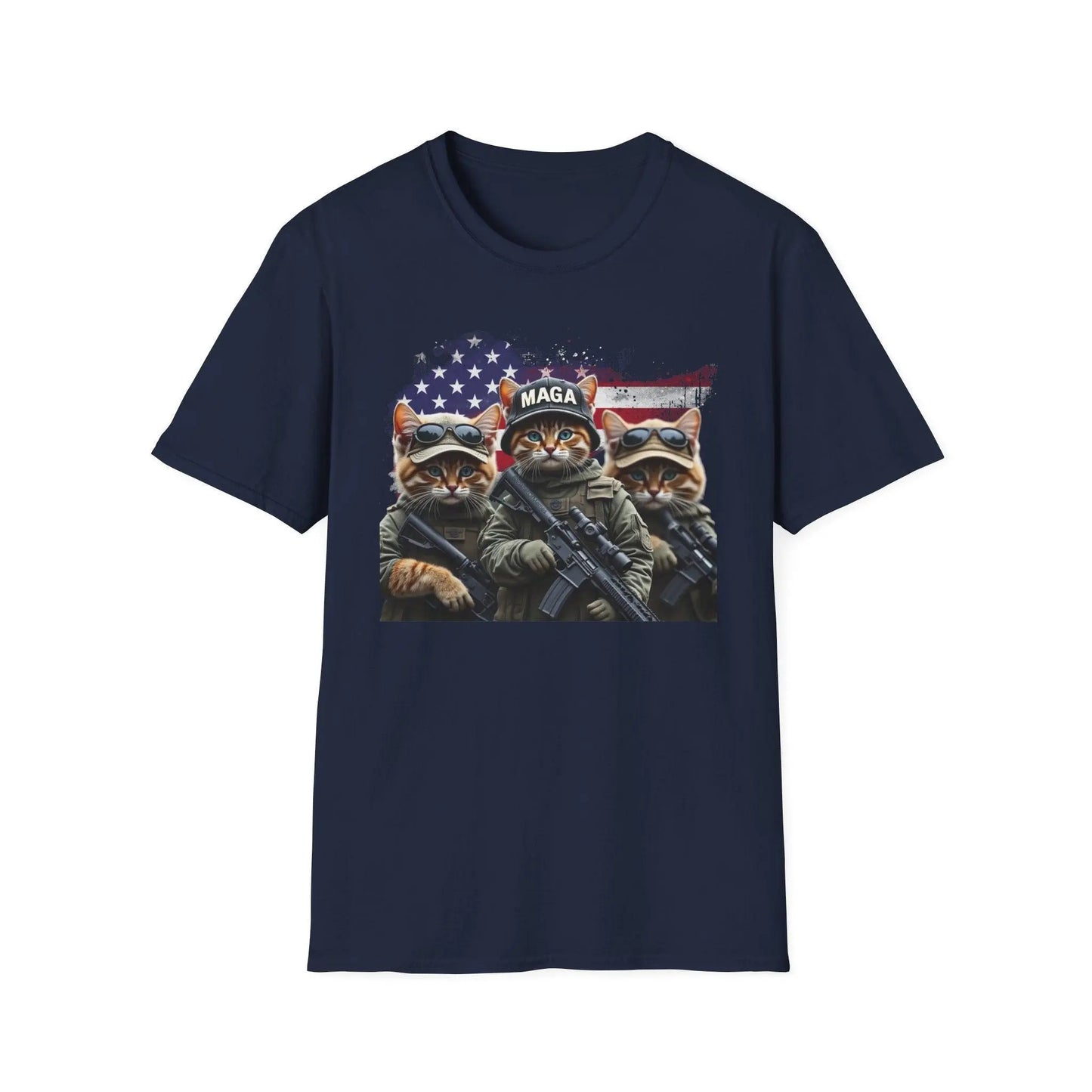 MAGA Cats Tactical Military Trump Patriotic Shirt - Galvaleos