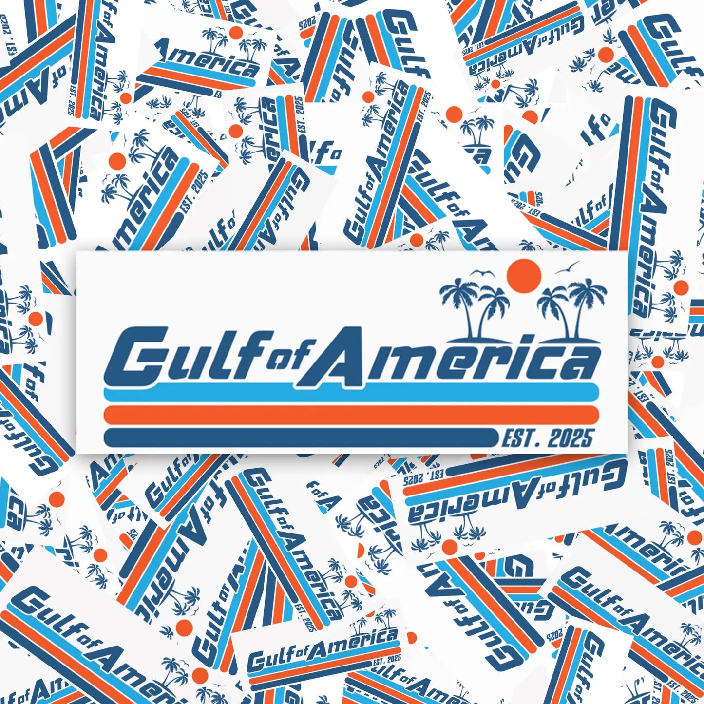 3 Pcs Gulf of America Stickers, Bumper Stickers, Decals - Galvaleos