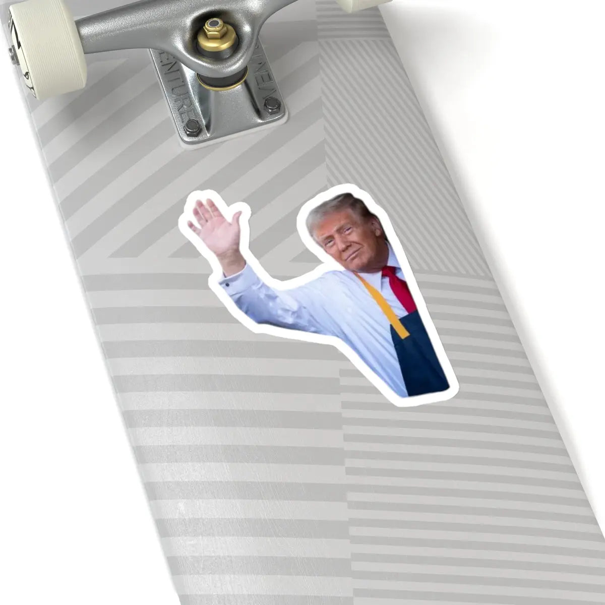 10pc Trump Waving McDonalds Kiss-Cut Sticker, Political Sticker, Funny Notebook Sticker, USA Election Sticker, Laptop Decal, Car Bumper Sticker - Galvaleos