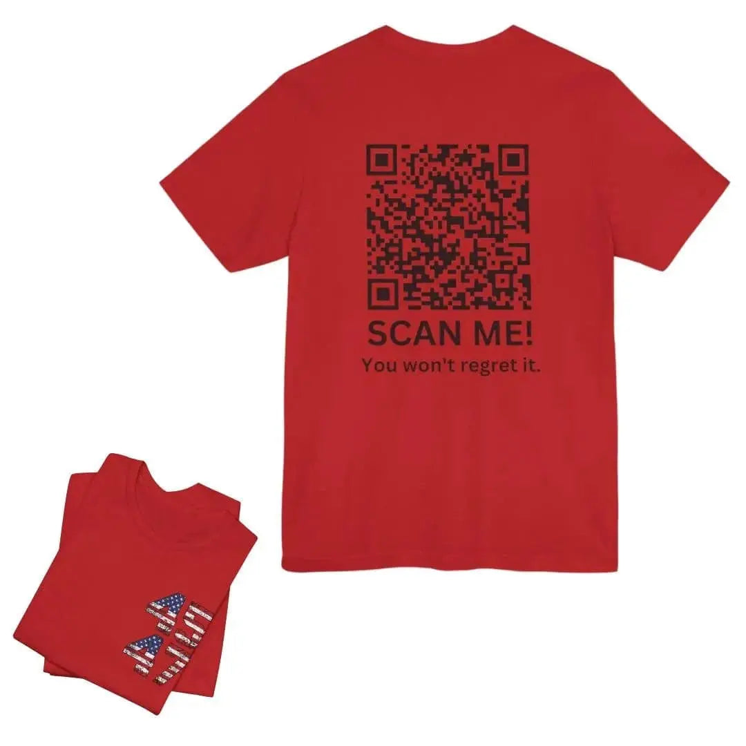 Trump YMCA Dance QR Code Unisex Tshirt - Galvaleos