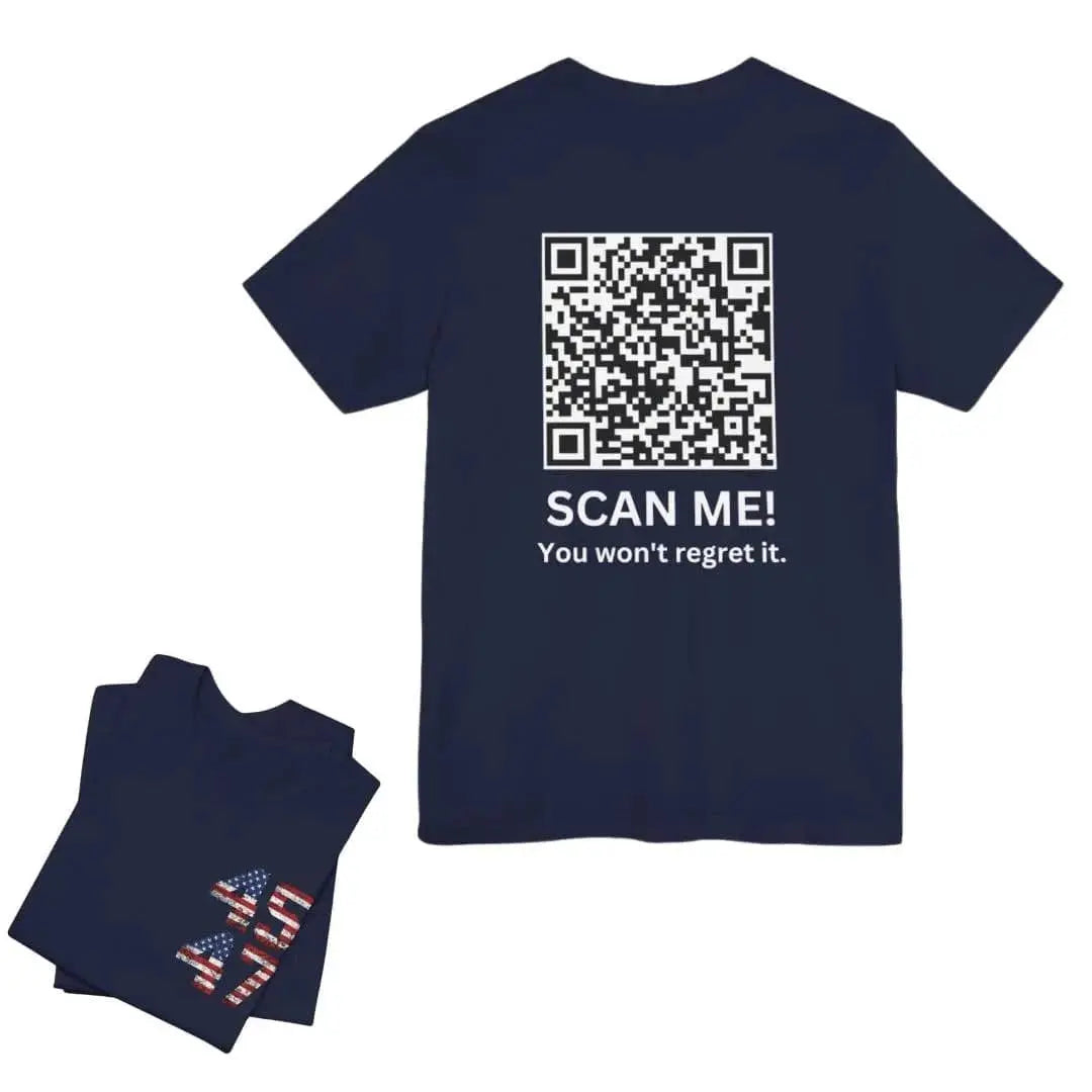 Trump YMCA Dance QR Code Unisex Tshirt - Galvaleos