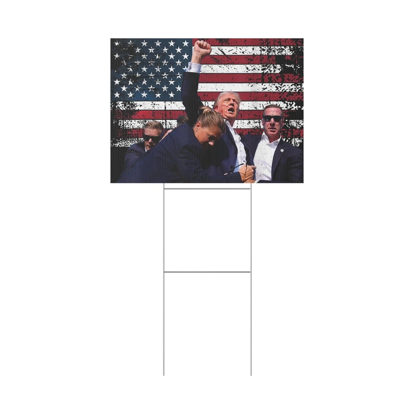 Yard Sign - MAGA Trump FIGHT - Galvaleos