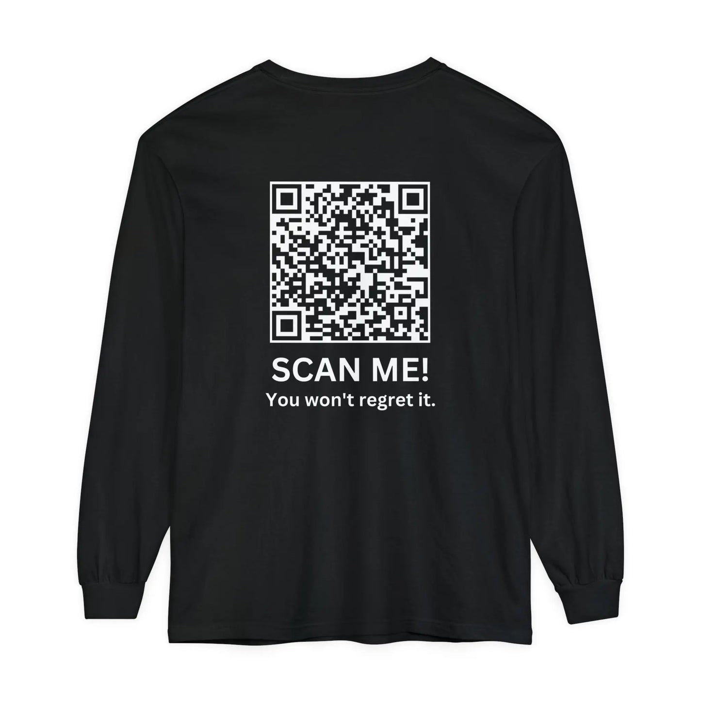 Trump YMCA Dance QR Code Long Sleeve Tshirt, Funny Comfort Colors Tee, Unisex Long Sleeve Shirt - Galvaleos