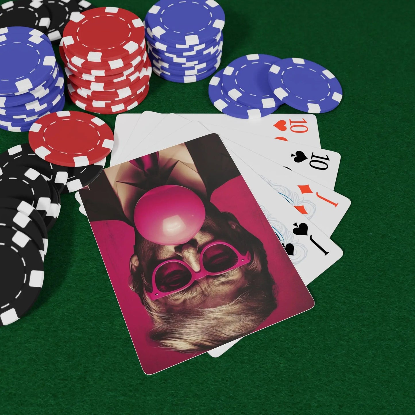 Donald Trump Pink Bubble Gum Playing Cards - Galvaleos