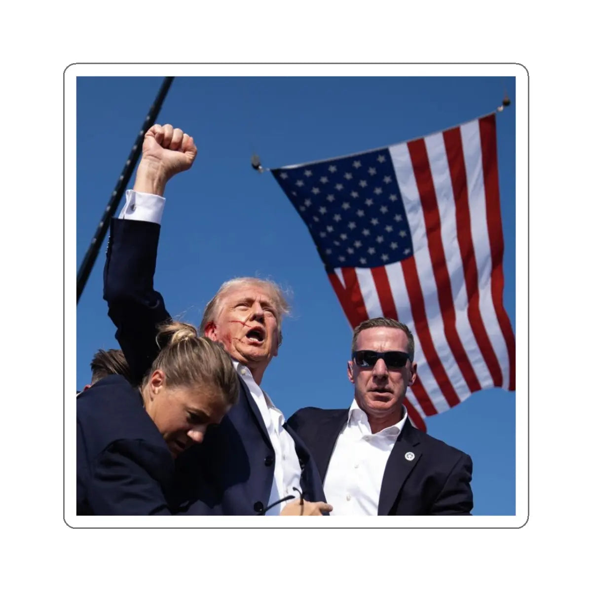 10pc Trump FIGHT, America First, Trump 2024 Decals, Trump Bumper Stickers - Galvaleos