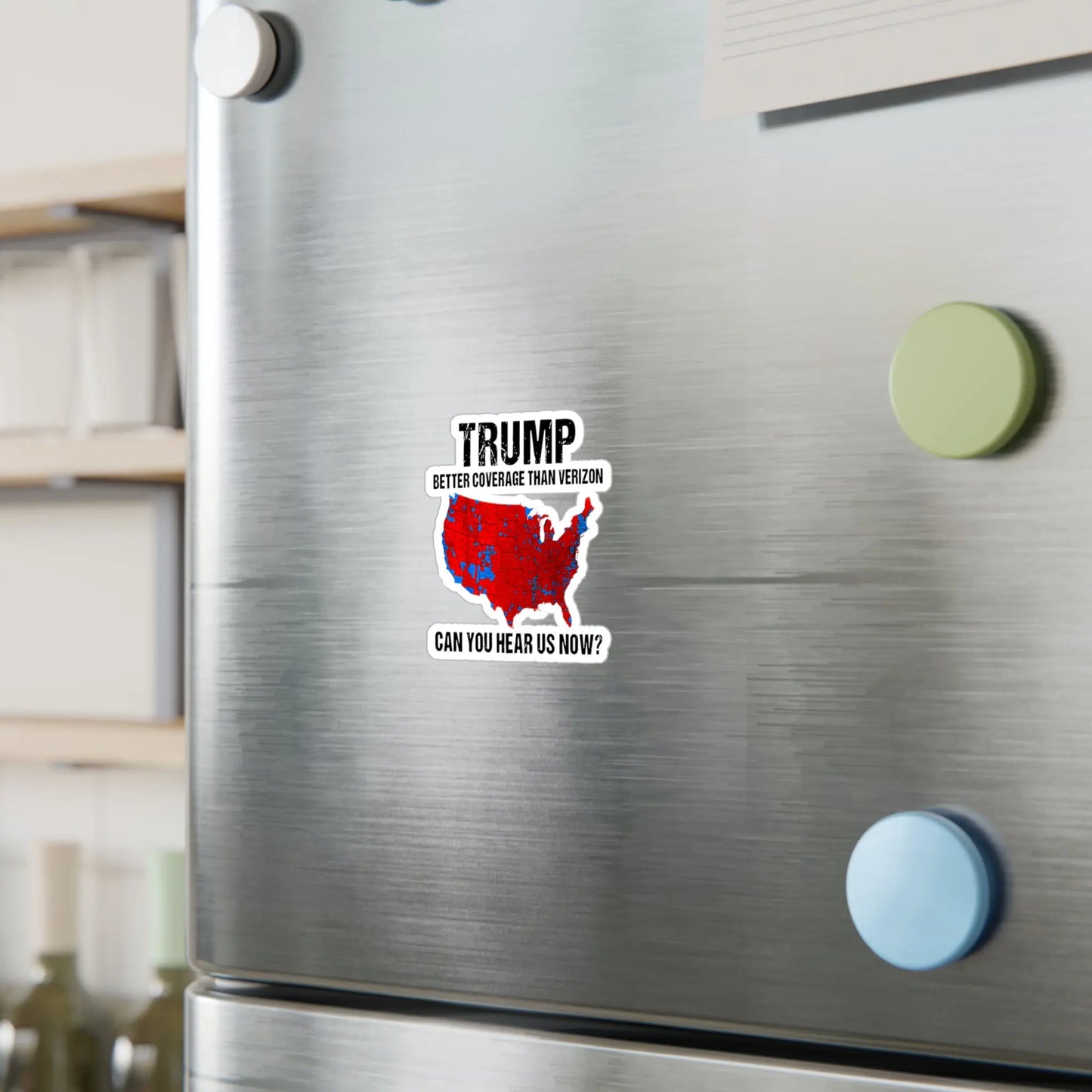 3pc Trump Won, Landslide, President Trump Stickers, Can you hear us now, Window Decal, Trump Bumper Sticker - Galvaleos